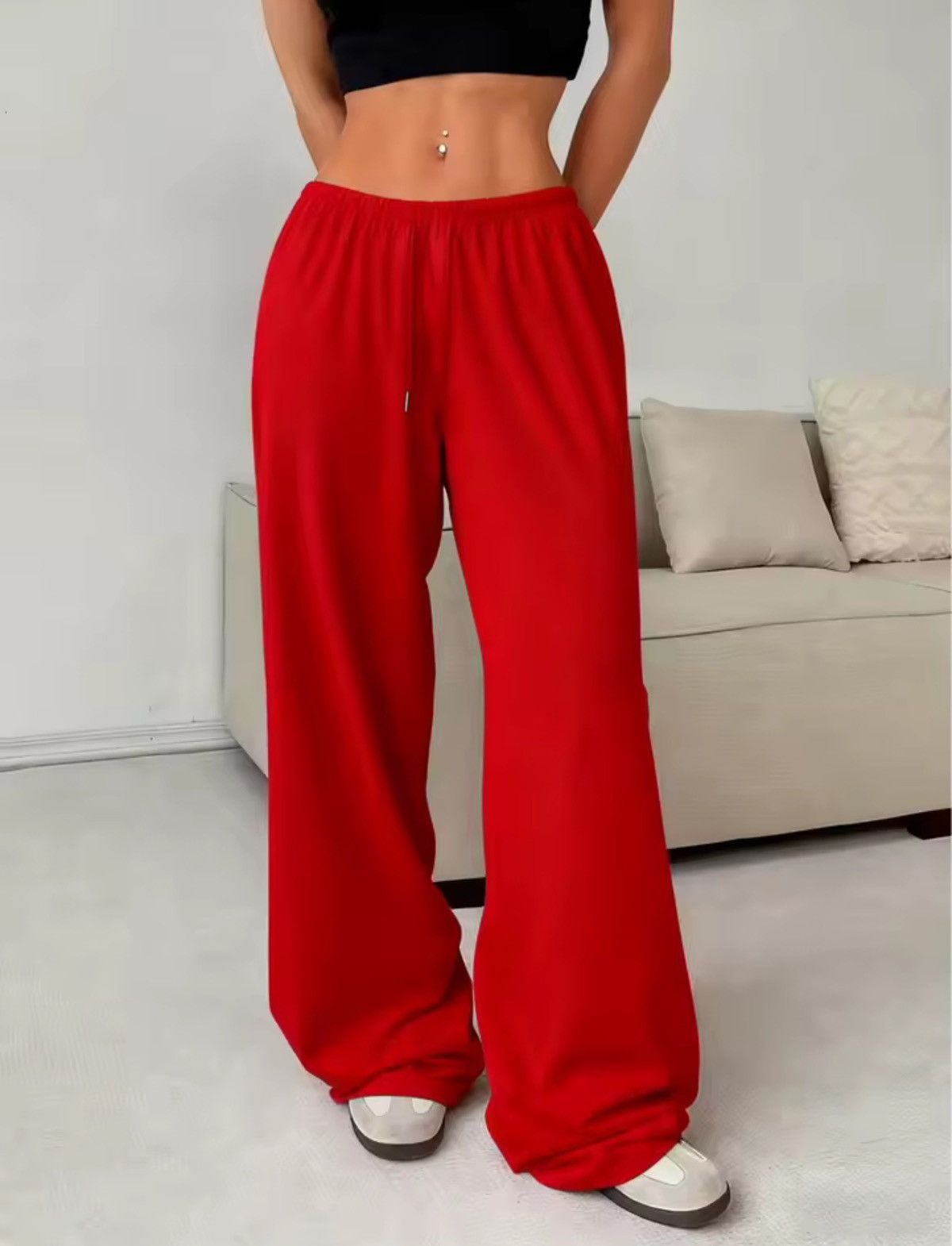 Other Women’s Casual Wide Leg Sweatpants – Comfortable Loose Fit Size 28" / US 6 / IT 42 - 2 Thumbnail