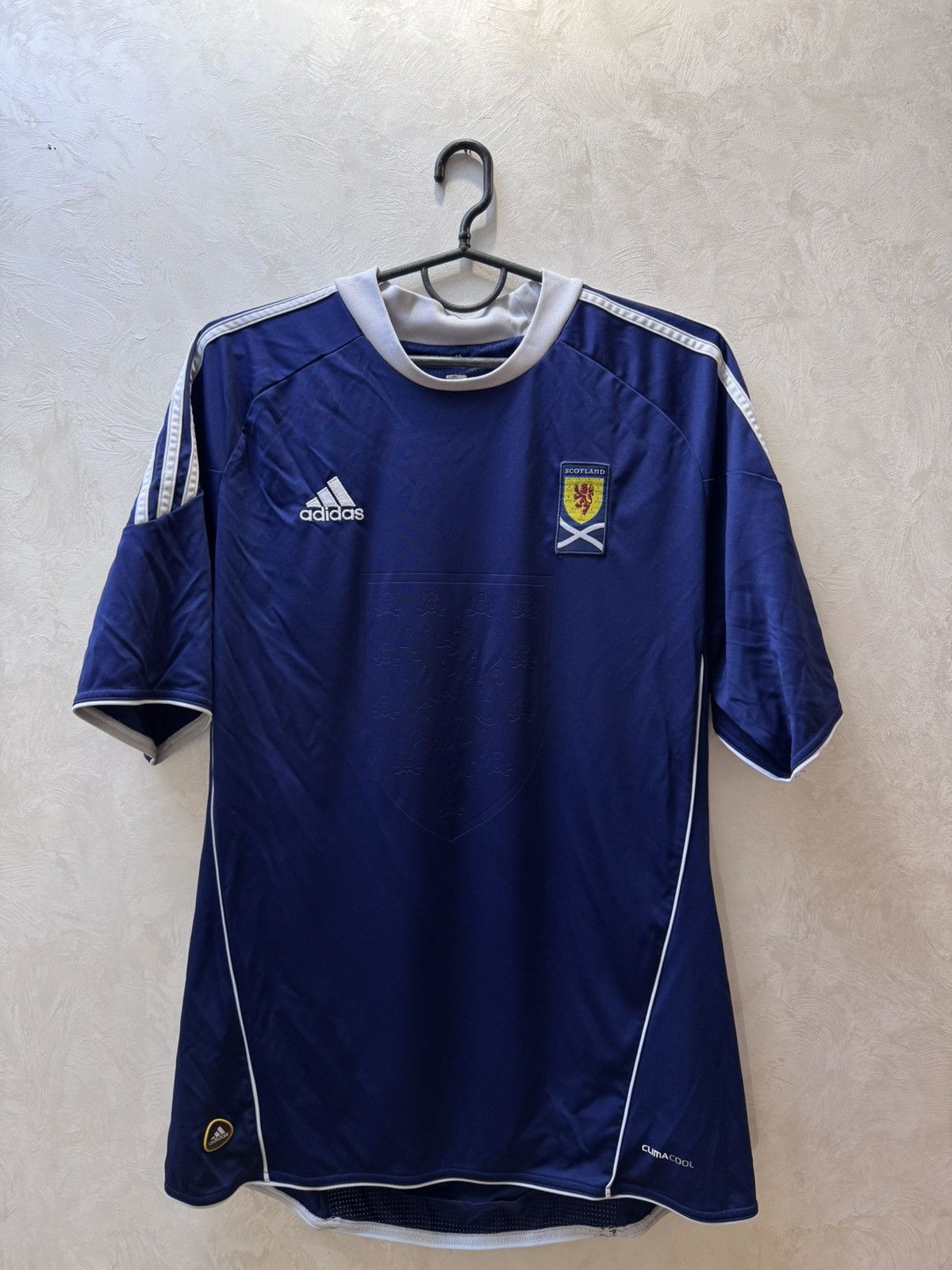 Adidas SCOTLAND 2010 2011 HOME SHIRT FOOTBALL SOCCER JERSEY Size US L / EU 52-54 / 3 - 1 Thumbnail