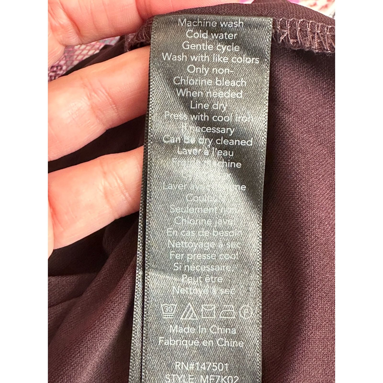 KOBI HALPERIN KOBI Aubergine Miley Long Sleeve Blouse size Small Size S / US 4 / IT 40 - 5 Thumbnail