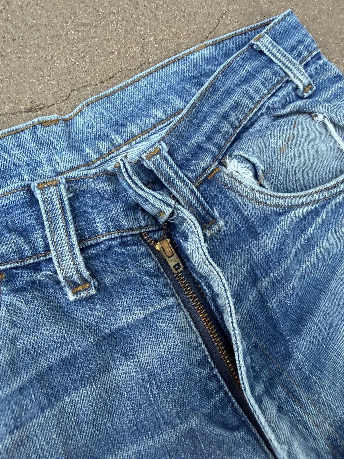 Levi's Vtg 70’s Levi’s 646 Orange Tab Bellbottom Flare Jeans 33x30 Size US 33 - 6 Thumbnail