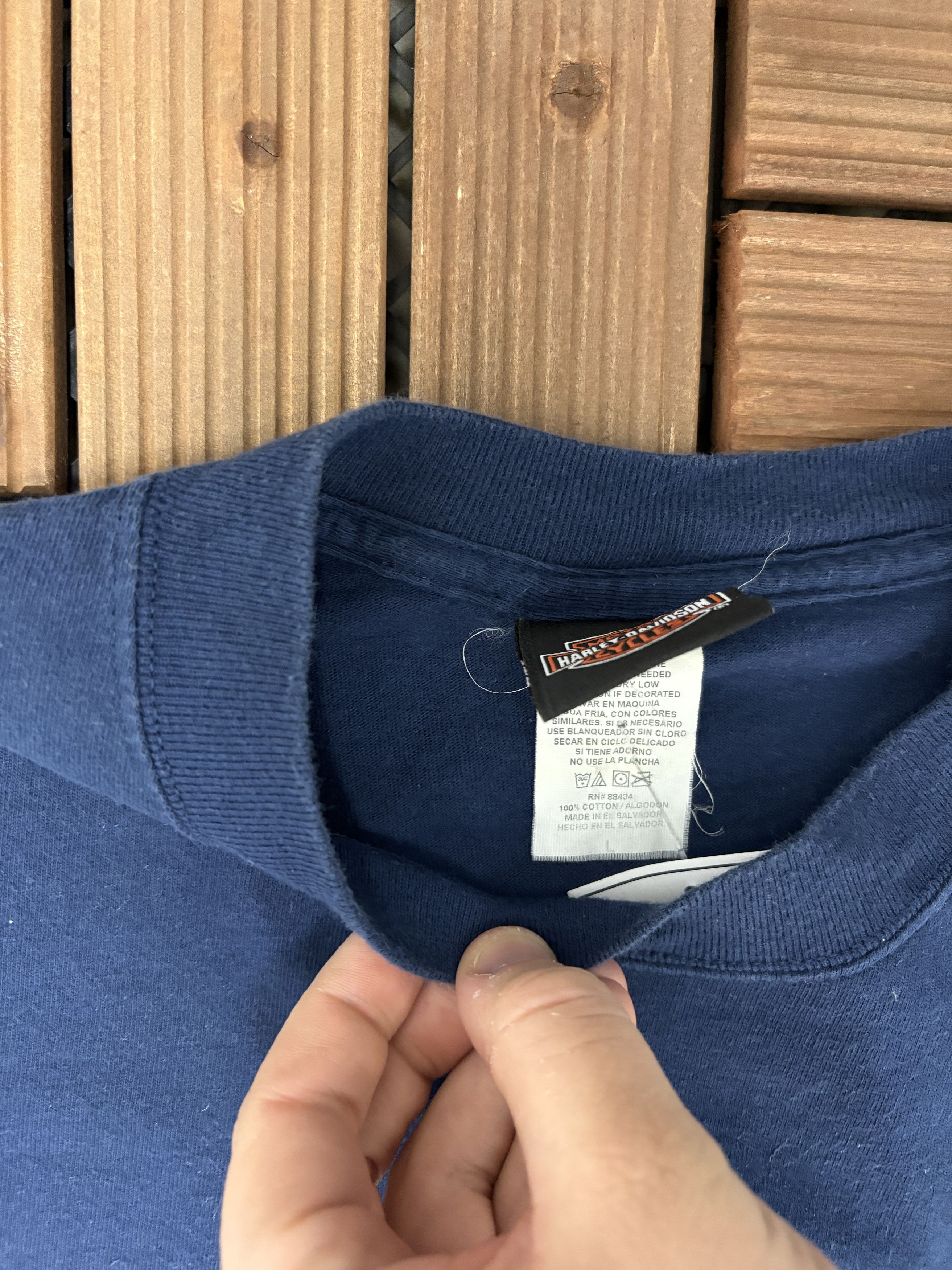 Vintage Harley Davidson Tennessee Vintage Blue T-Shirt Tee Size US L / EU 52-54 / 3 - 6 Thumbnail