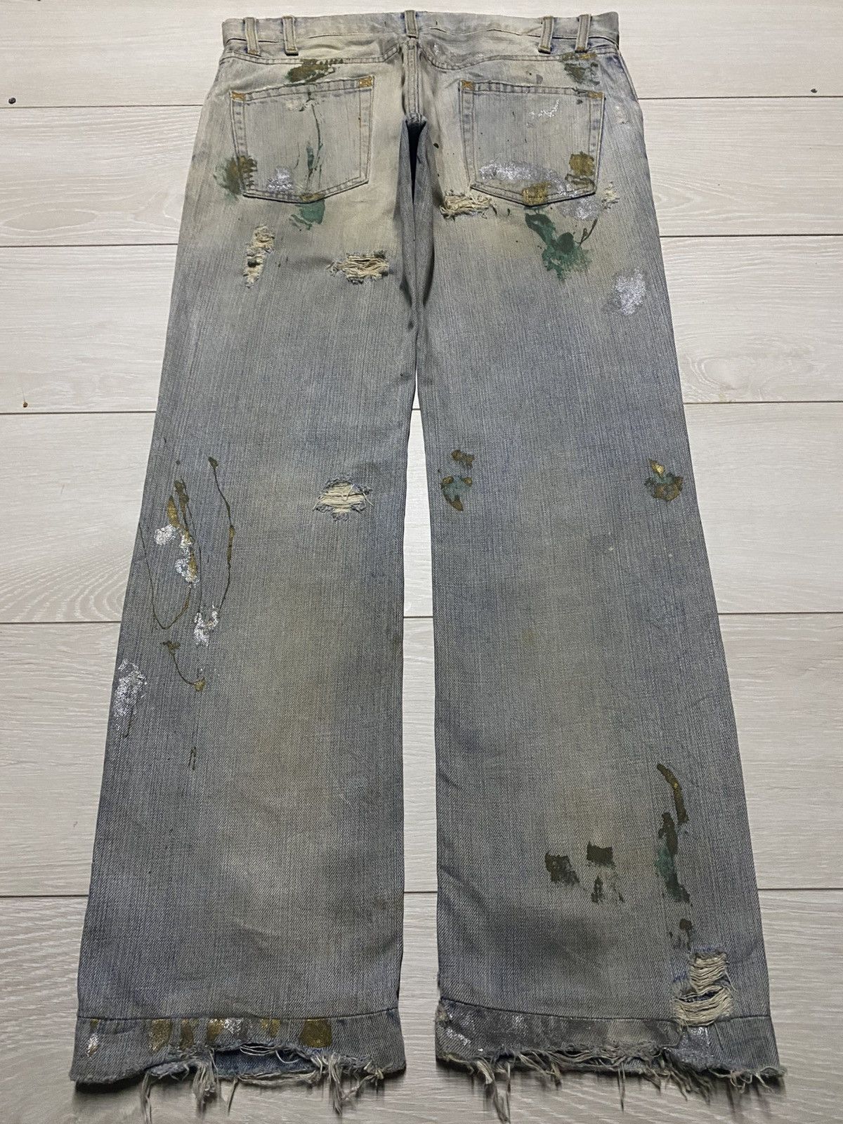 Dolce & Gabbana Dolce & Gabbana Mud Wash Paints Splatter Distressed Jeans Size US 34 / EU 50 - 2 Thumbnail