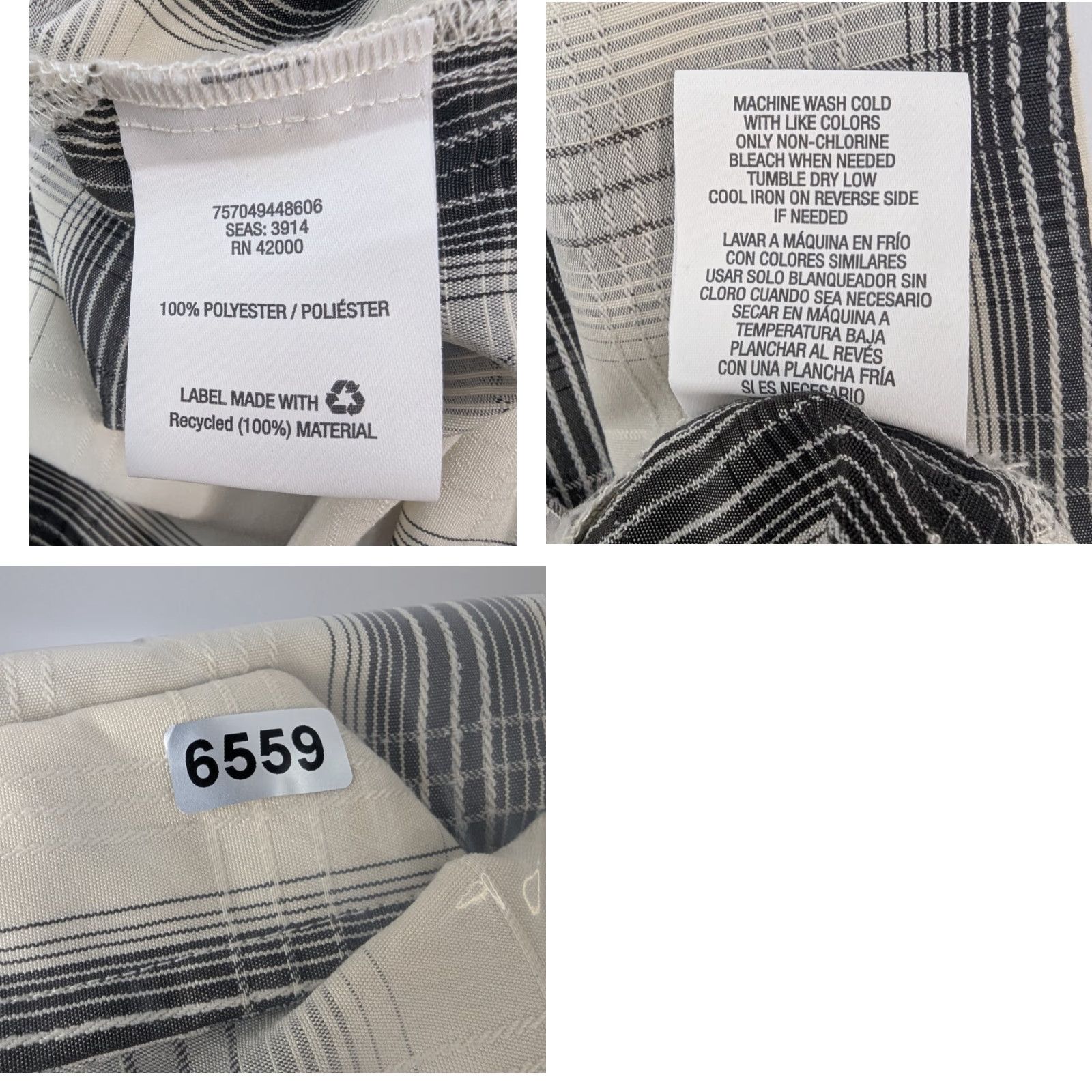 Vintage David Taylor Shirt Men’s XLT Big & Tall Beige Plaid Short Sleeve Collared Top Size US XL / EU 56 / 4 - 8 Thumbnail