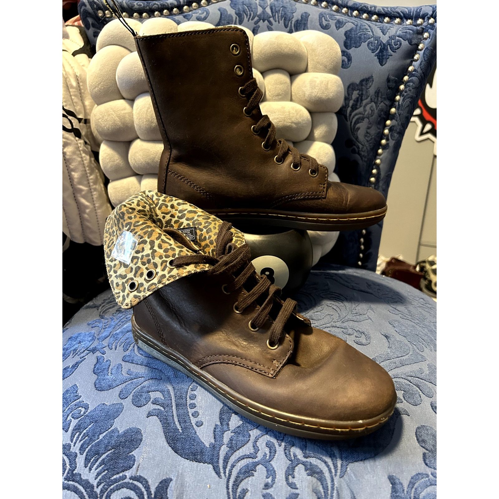 Dr. Martens Dr Martens Brown Stratford Leopard Print Lined Size 7/EU 37 Size US 7 / IT 37 - 2 Thumbnail