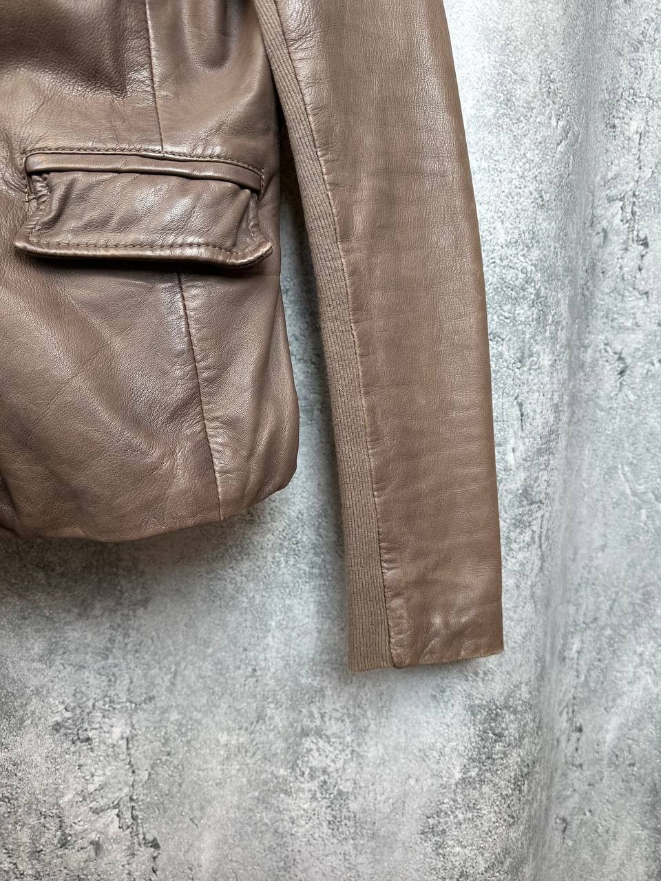 Leather × Muubaa × Vintage Muubaa Futura Leather Jacket in Steel Grey Avant-Garde Size M / US 6-8 / IT 42-44 - 9 Thumbnail