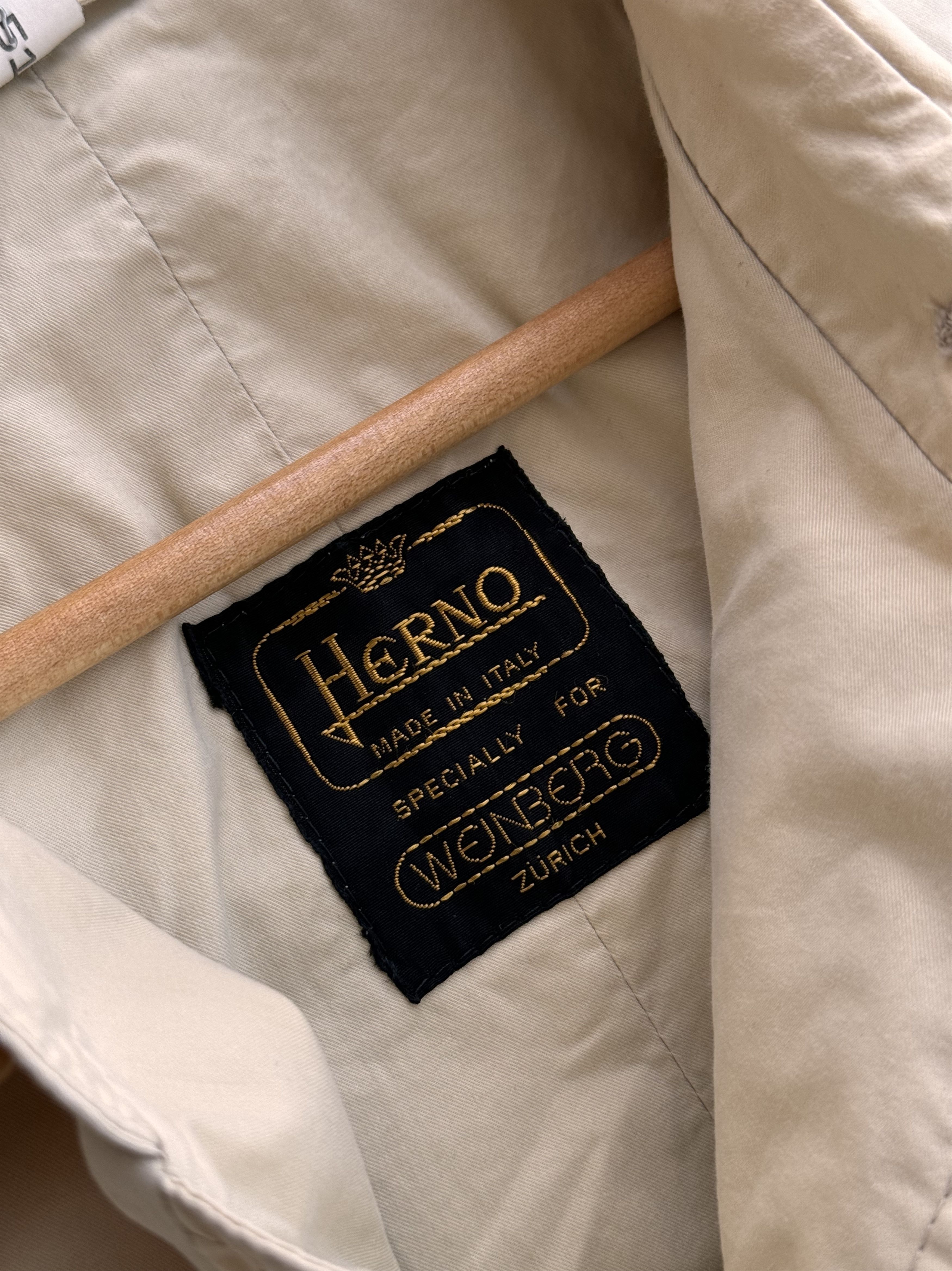 Vintage Herno Made in Italy Luxury Beige Long Coat