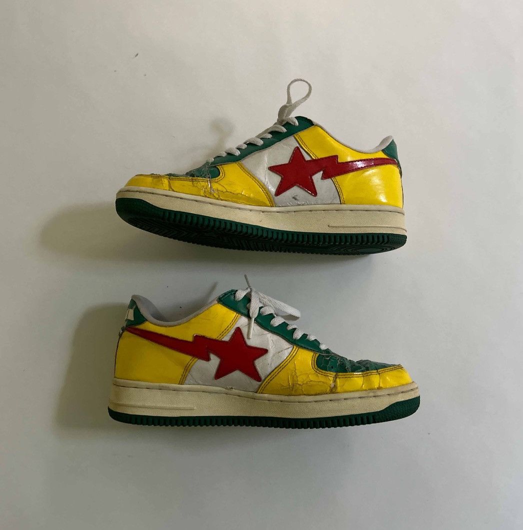 Bape × Nigo NIGO ERA Bapesta FS-001 ‘Green/Yellow’ Bape Sneaker Low Size US 9.5 / EU 42-43 - 2 Thumbnail