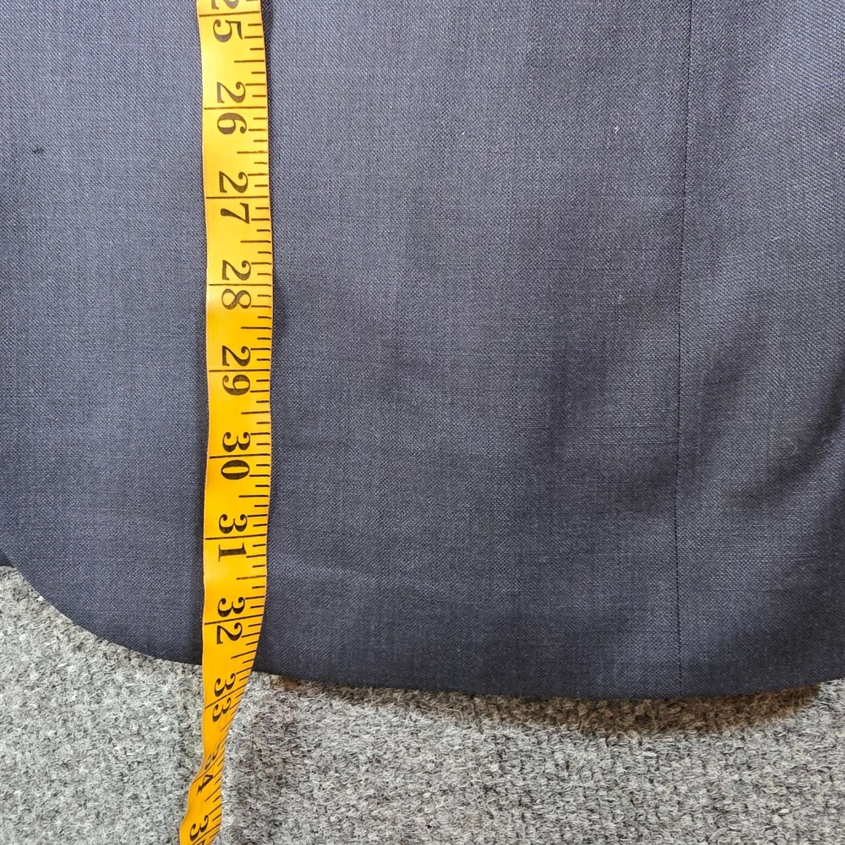 J.Crew J.CREW Blazer Men 40L Blue Wool Thompson Career Sport Coat Jacket Classic Blazer, 2 Button, Solid, Wool, Regular, Size 40, Classic Fit, Blue, Mens Size 40R - 7 Thumbnail