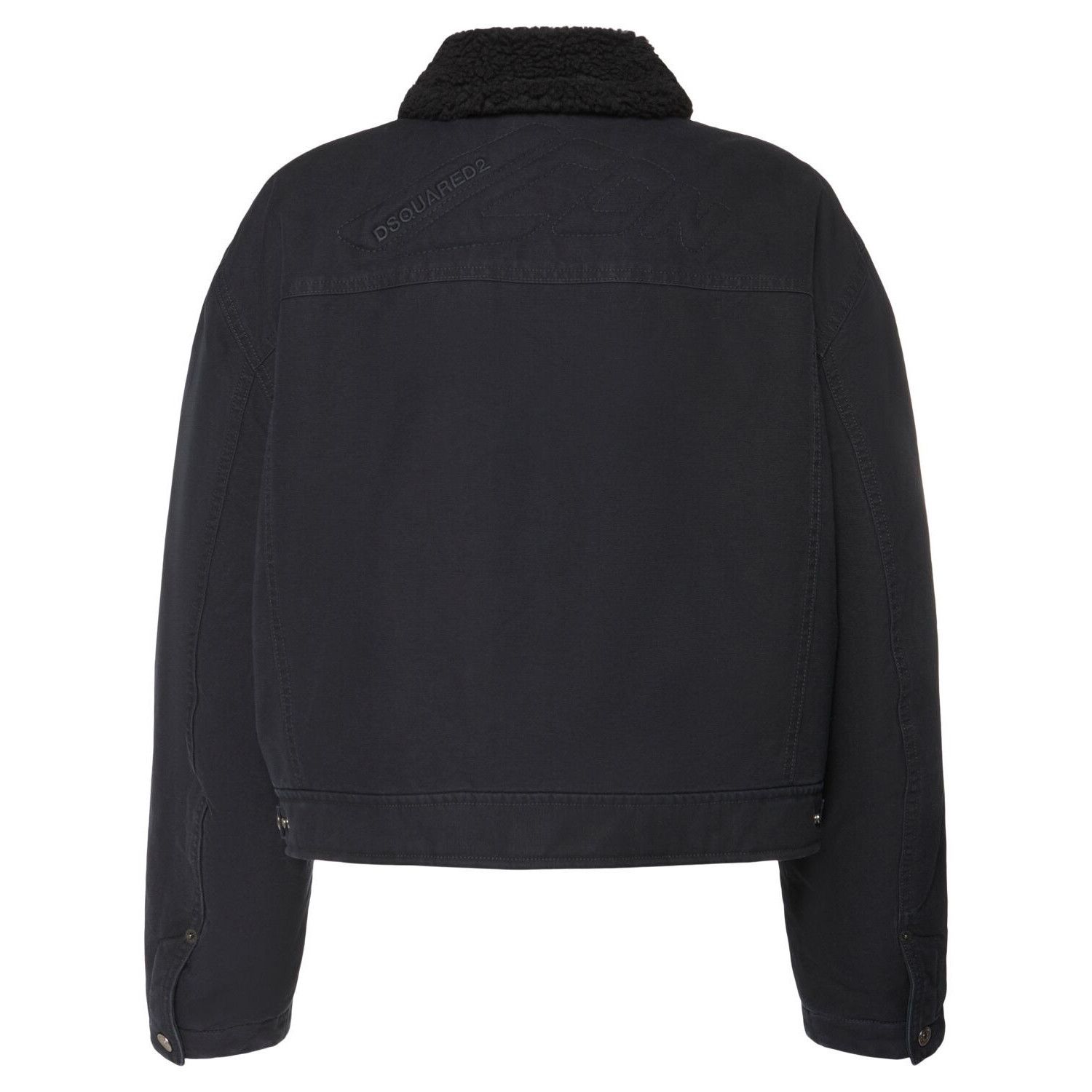 Dsquared2 DSQUARED2 Black Aviator Jacket New & Authentic (Women's size Size M / US 6-8 / IT 42-44 - 2 Thumbnail