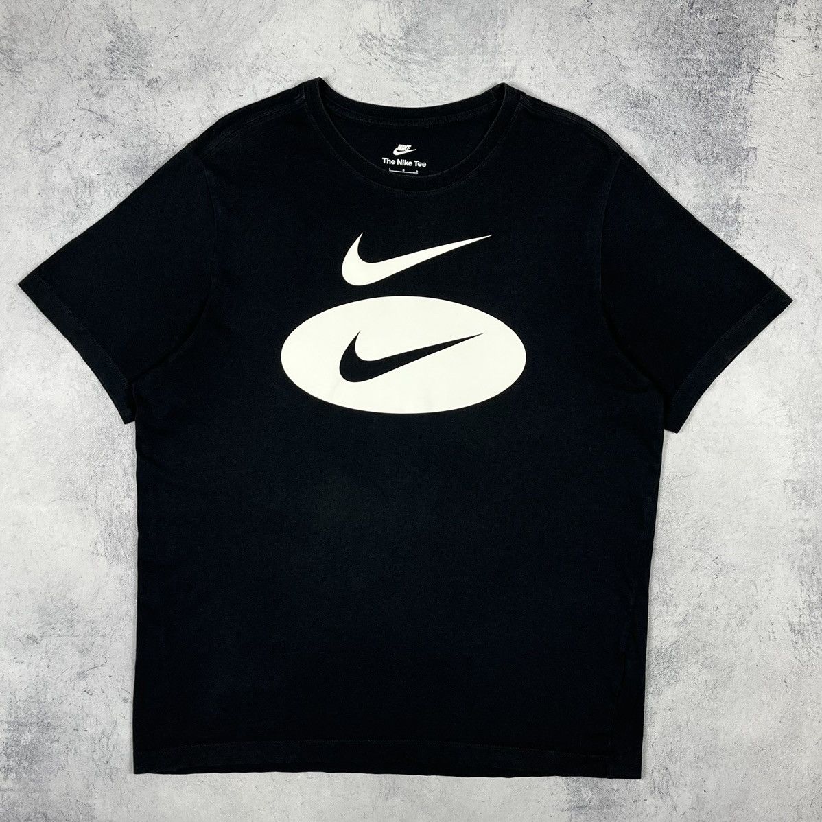 Nike Nike double swoosh drill y2k big logo tee Size US L / EU 52-54 / 3 - 2 Thumbnail
