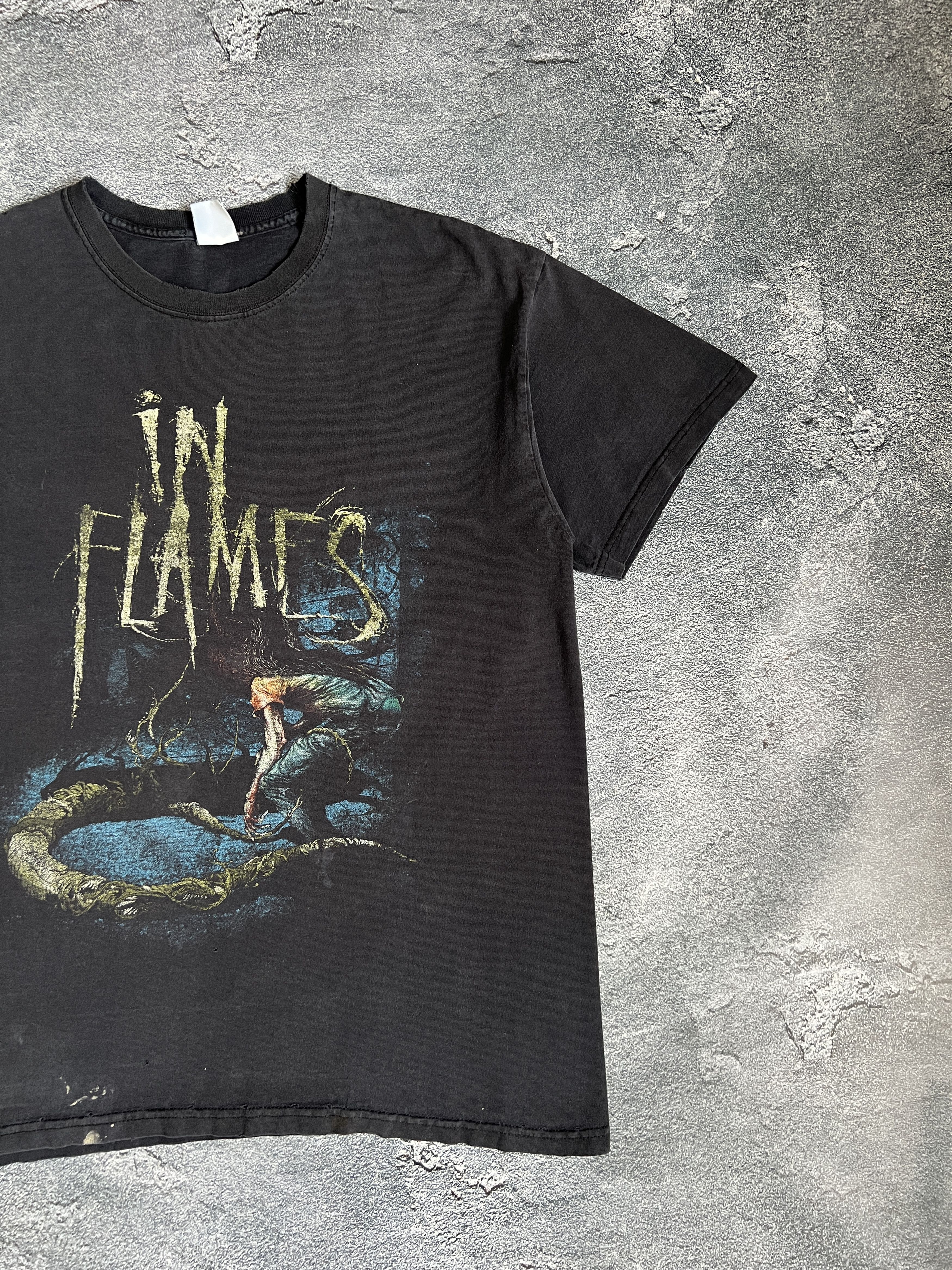 Band Tees In Flames tshirt europe tour 2008 big logo Size US L / EU 52-54 / 3 - 5 Thumbnail