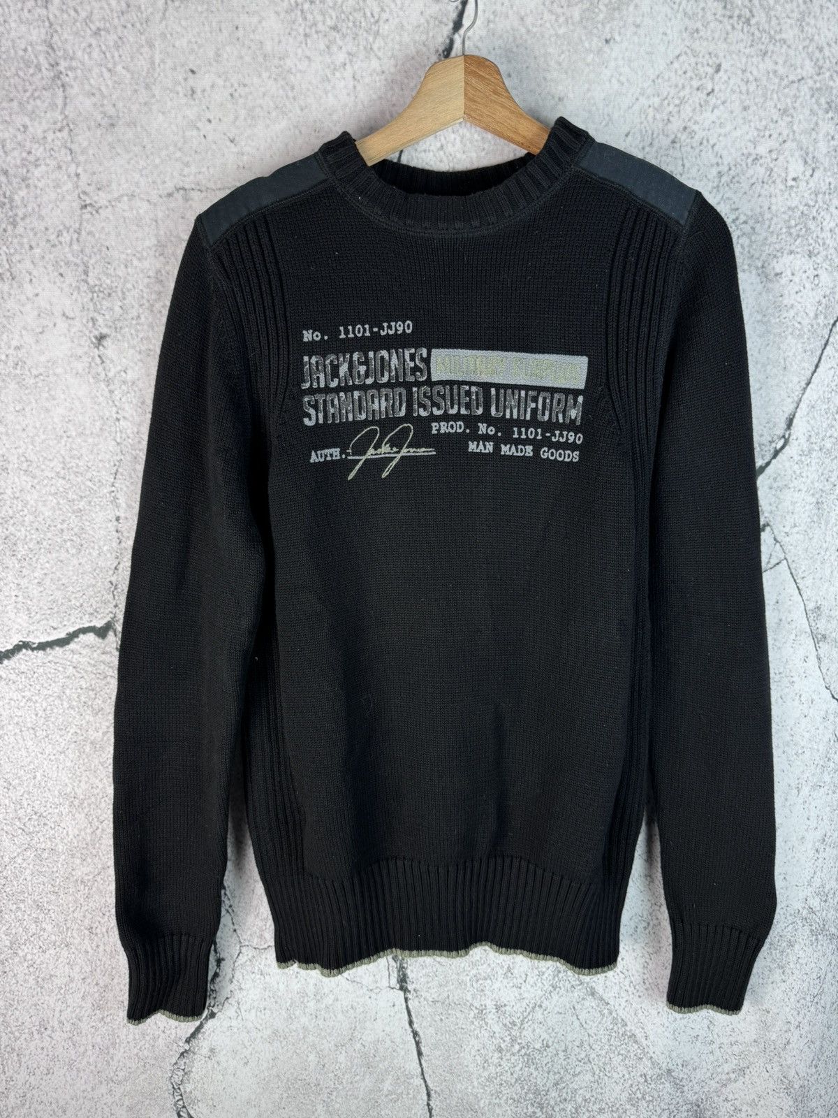 Japanese Brand Vintage Streetwear Avant Garde Sweater Zip Up Militari 90s Size US M / EU 48-50 / 2 - 1 Thumbnail