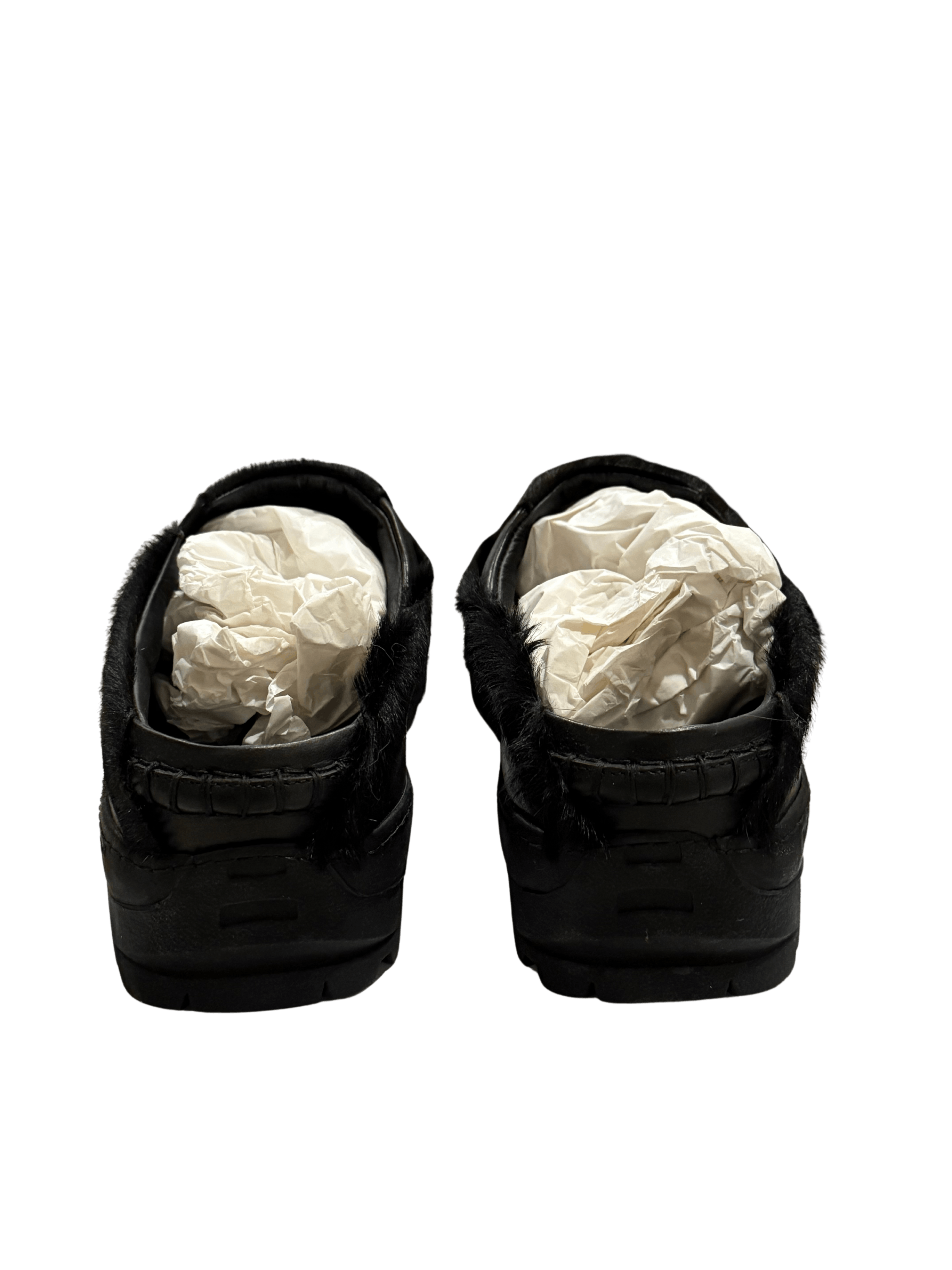 Kiko Kostadinov Black Bindra Sabo Pony Hair Mules Size US 10 / EU 43 - 4 Thumbnail