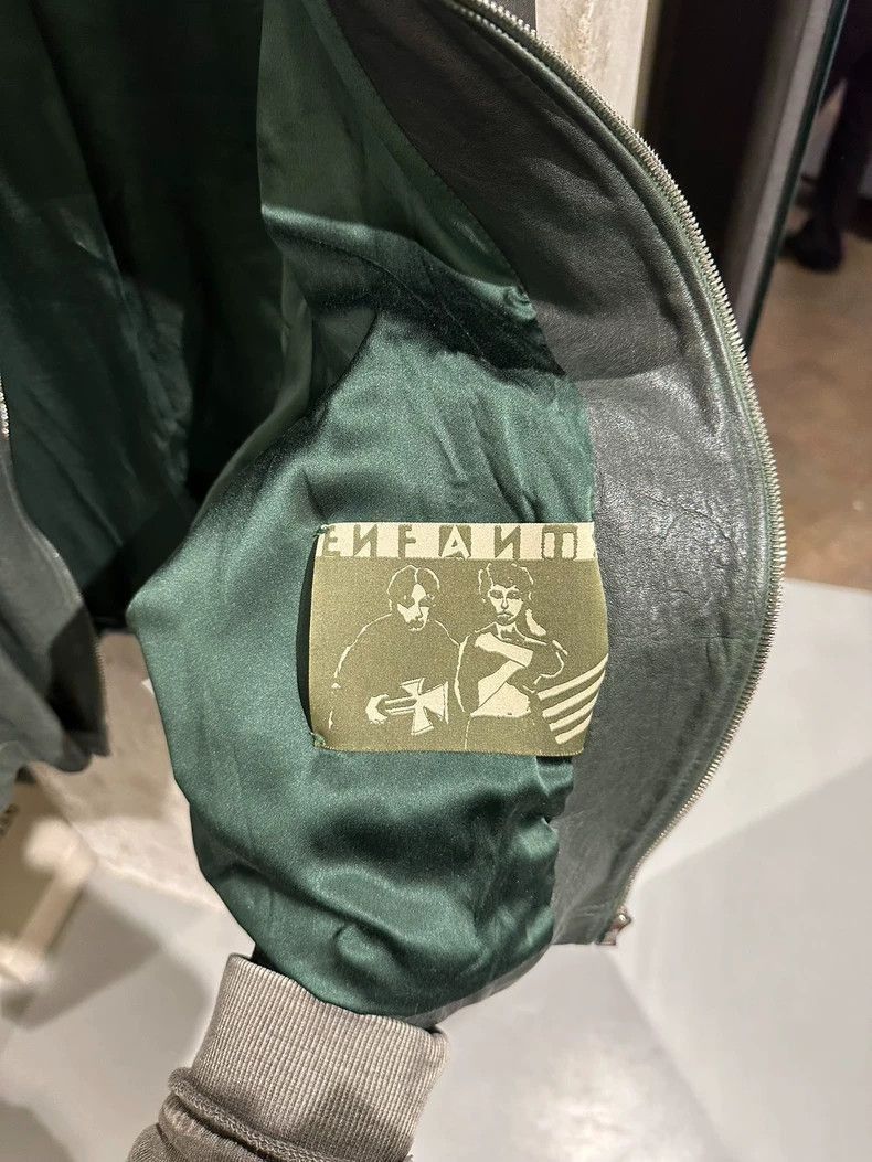 Enfants Riches Deprimes Green Leather Western Jacket by Enfants Riches Deprimes-250 Size US XL / EU 56 / 4 - 4 Thumbnail