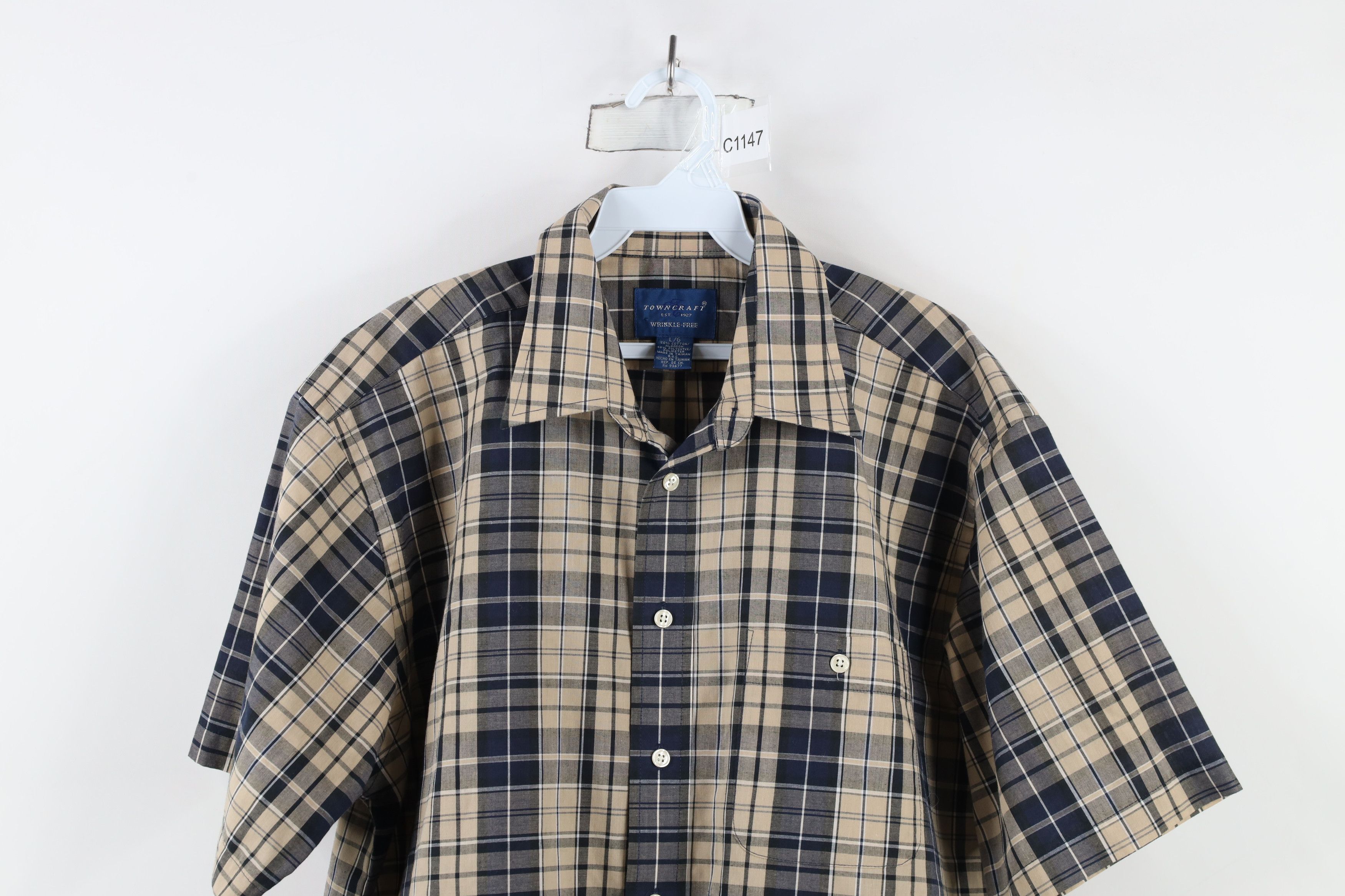 Vintage Vintage 90s Streetwear Short Sleeve Collared Button Shirt Size US L / EU 52-54 / 3 - 2 Thumbnail