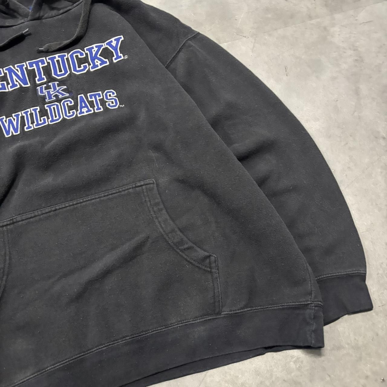 Japanese Brand × Vintage Crazy Vintage Y2K/2000s Black Kentucky Wildcats College Spellout Hoodie! Size US XL / EU 56 / 4 - 4 Thumbnail