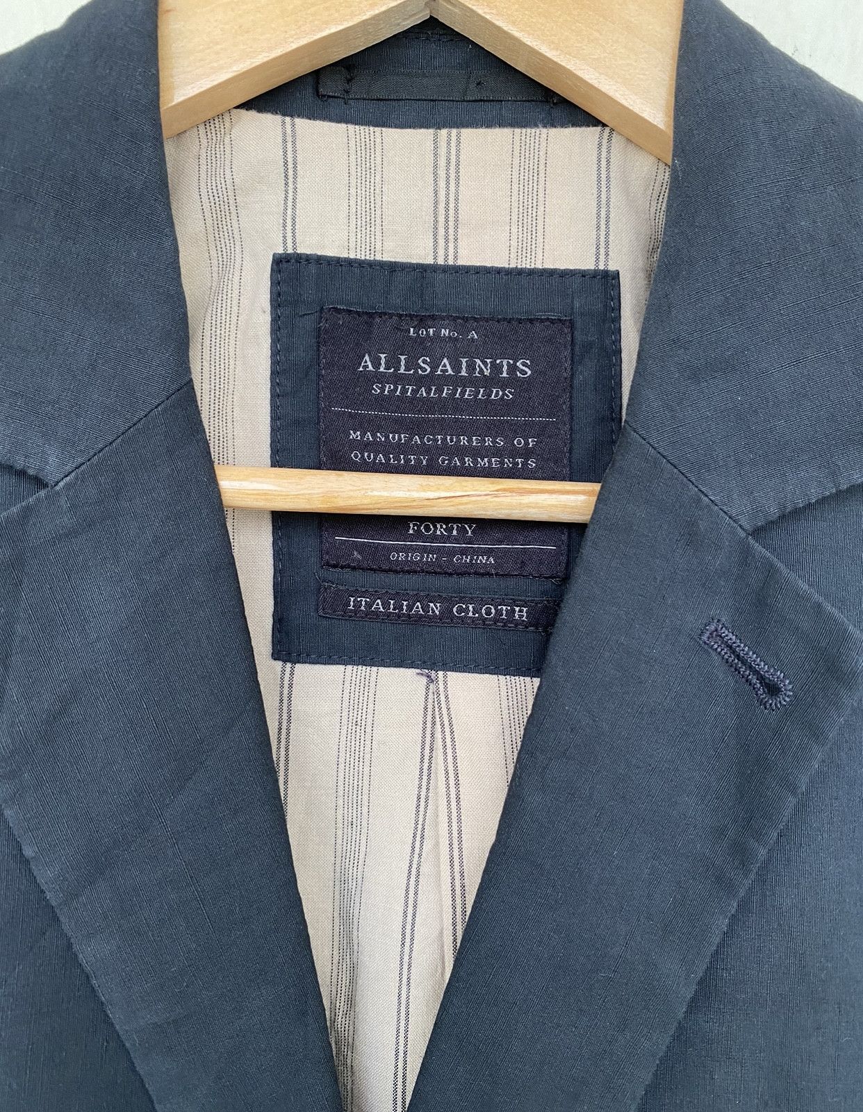 Allsaints Allsaints Luxury Cotton Blazer Coat Size 40R - 4 Thumbnail