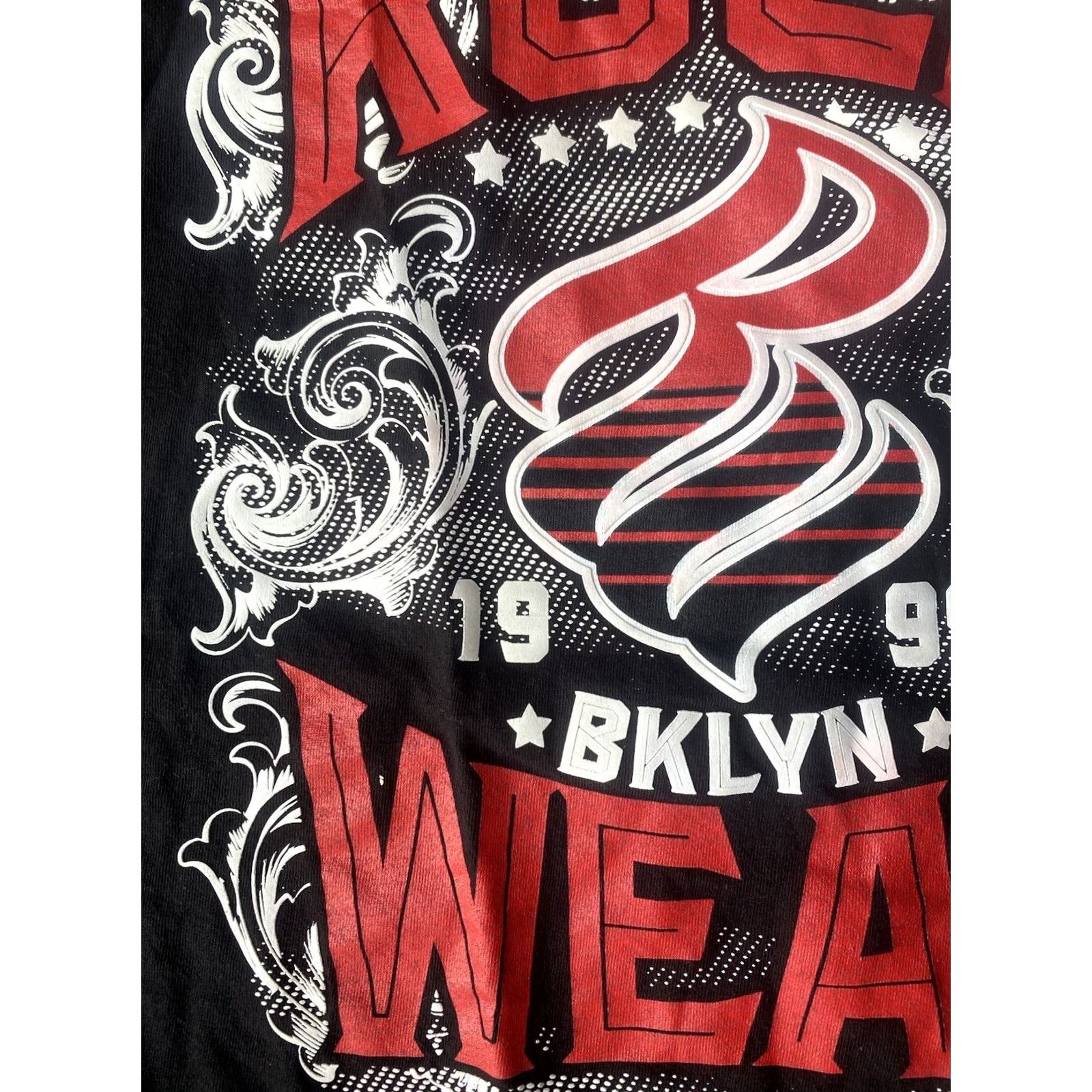 Rocawear VINTAGE Rocawear BKLYN T-Shirt Men 2XL Black Graphic Print Grunge Hip Hop 90s City Short Sleeve Crew Neck Size US XXL / EU 58 / 5 - 5 Thumbnail