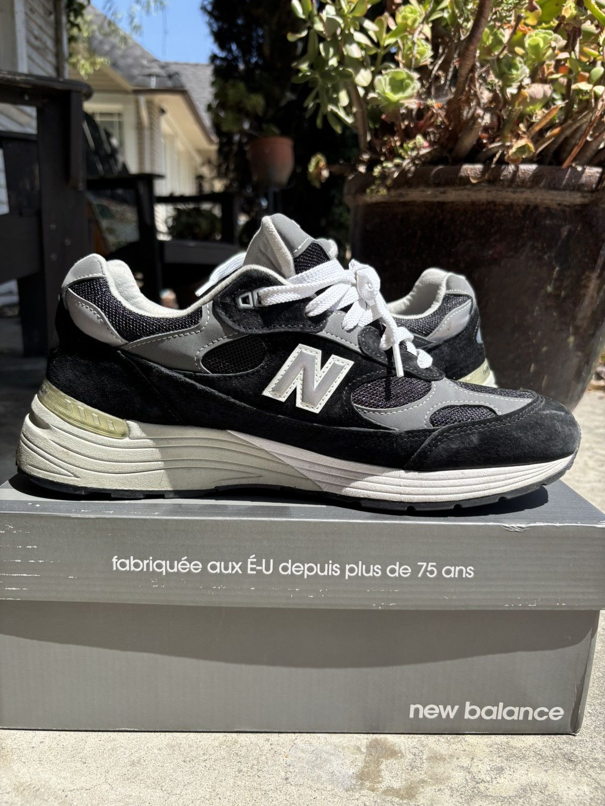 New Balance New Balance 992 Made In USA Black Size US 12 / EU 45 - 5 Thumbnail