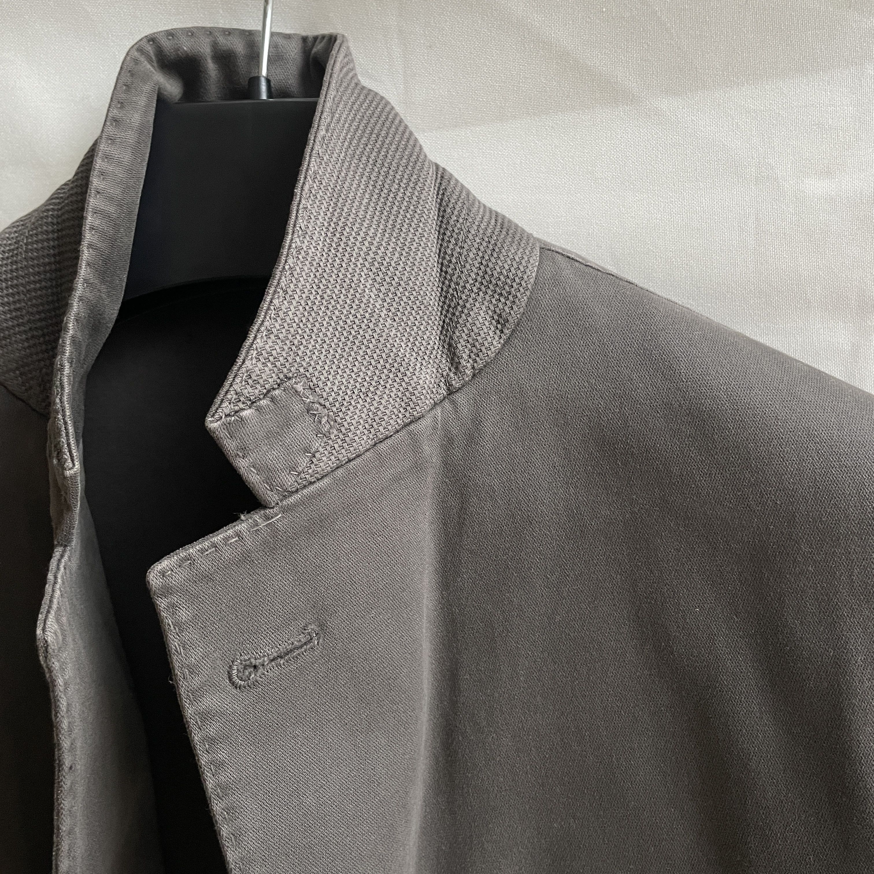 Boggi Boggi MIlano B-Elton Unlined Garment Dyed Cotton Blazer Size 40R - 6 Thumbnail