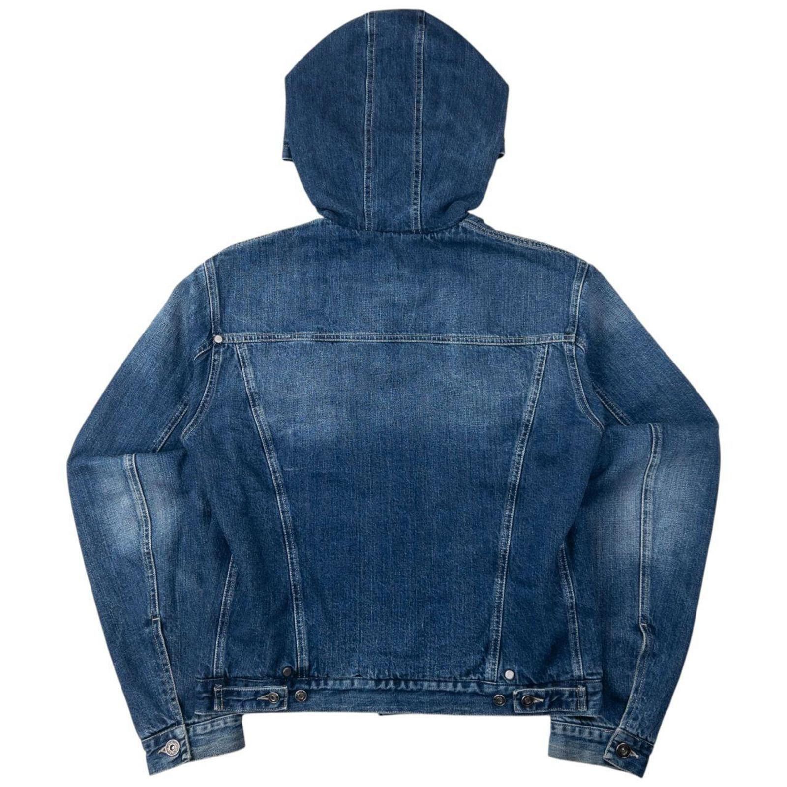 Versace Vintage Versace Jeans Couture Fleece Lined Denim Jacket M Size US M / EU 48-50 / 2 - 2 Thumbnail