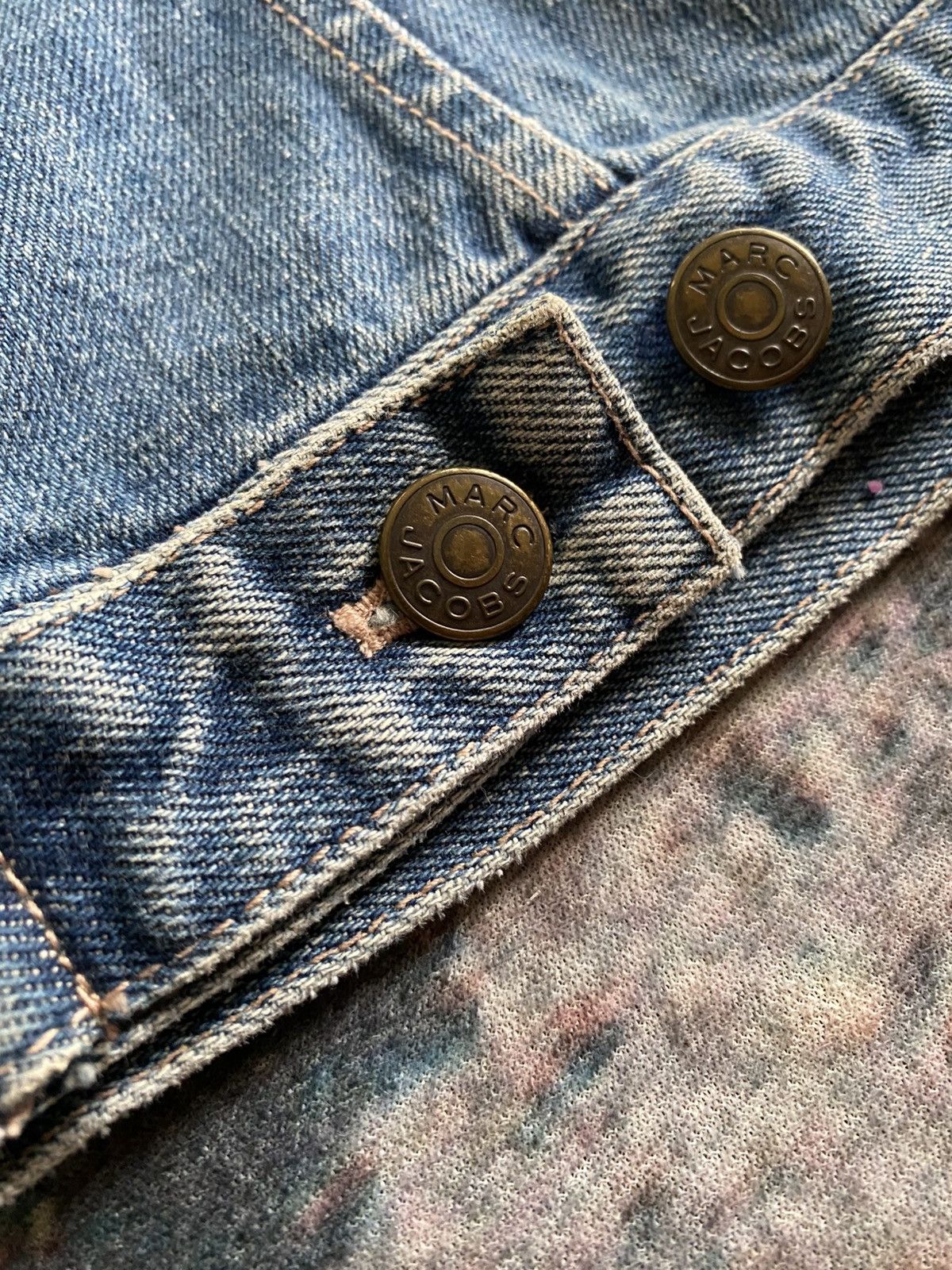 Marc by Marc Jacobs Nice Seasoned Marc by Marc Jacobs Denim Trucker Jack Size S / US 4 / IT 40 - 4 Thumbnail