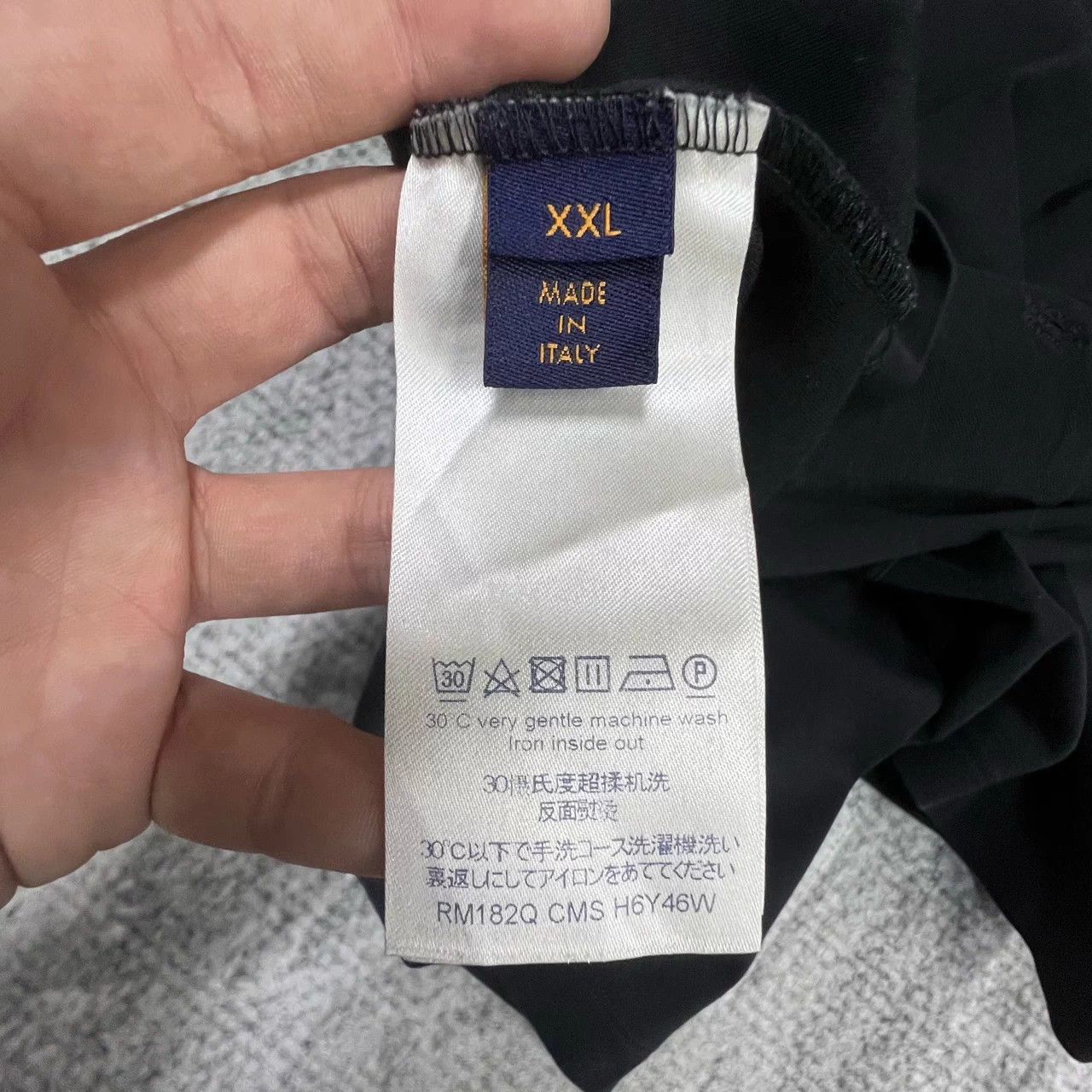 Louis Vuitton LV Black Checkerboard Polo Shirt XXL Size US XXL / EU 58 / 5 - 4 Thumbnail