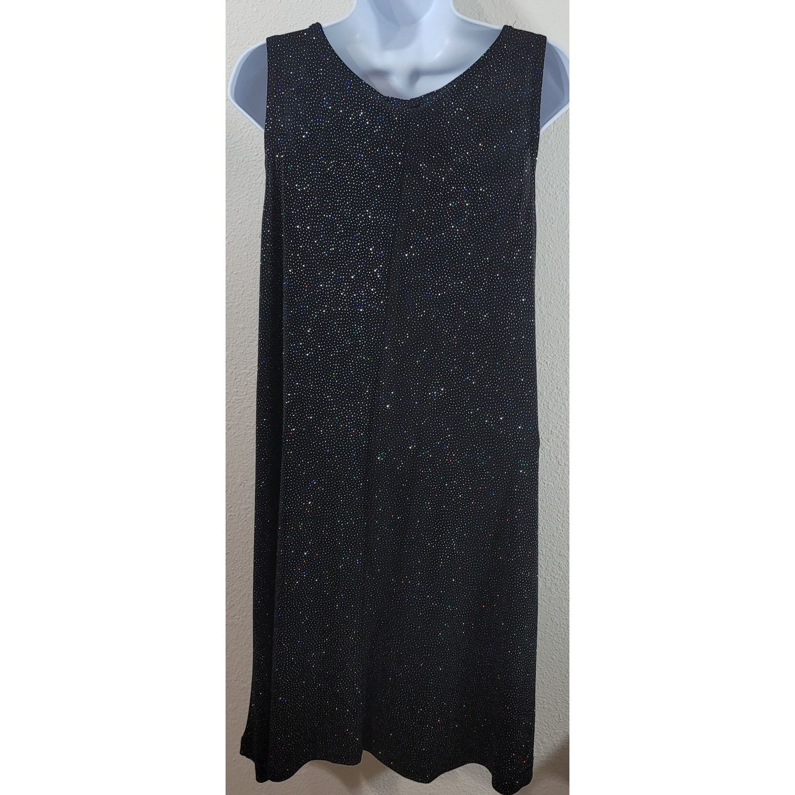 Other VTG Ronni Nicole Black Multicolor Sparkle Mini Dress 10 Size L / US 10 / IT 46 - 3 Thumbnail