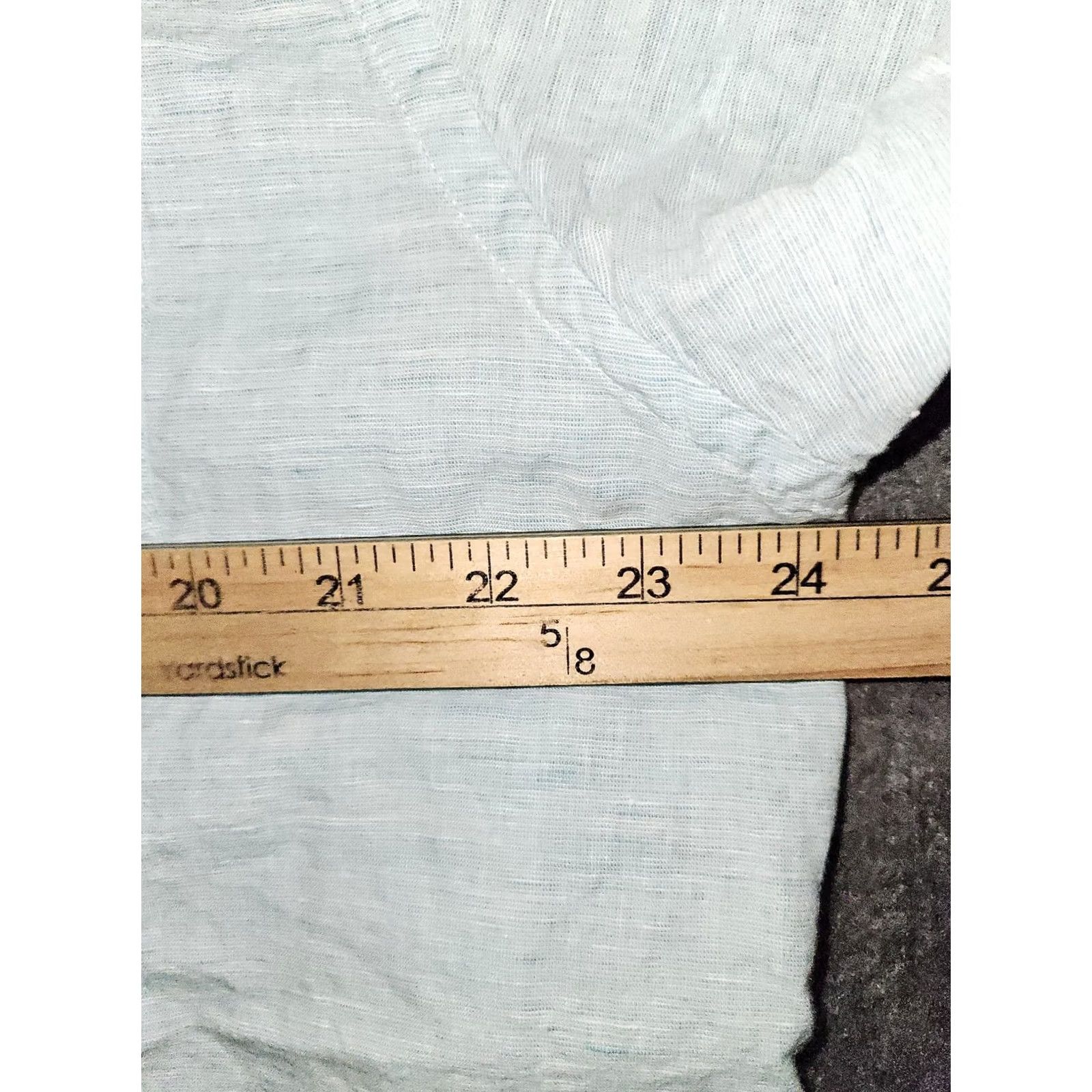 Chaps Chaps Shirt Mens XL Blue Linen Cotton Short Sleeve Button Up Casual Pocket Size US XL / EU 56 / 4 - 2 Thumbnail