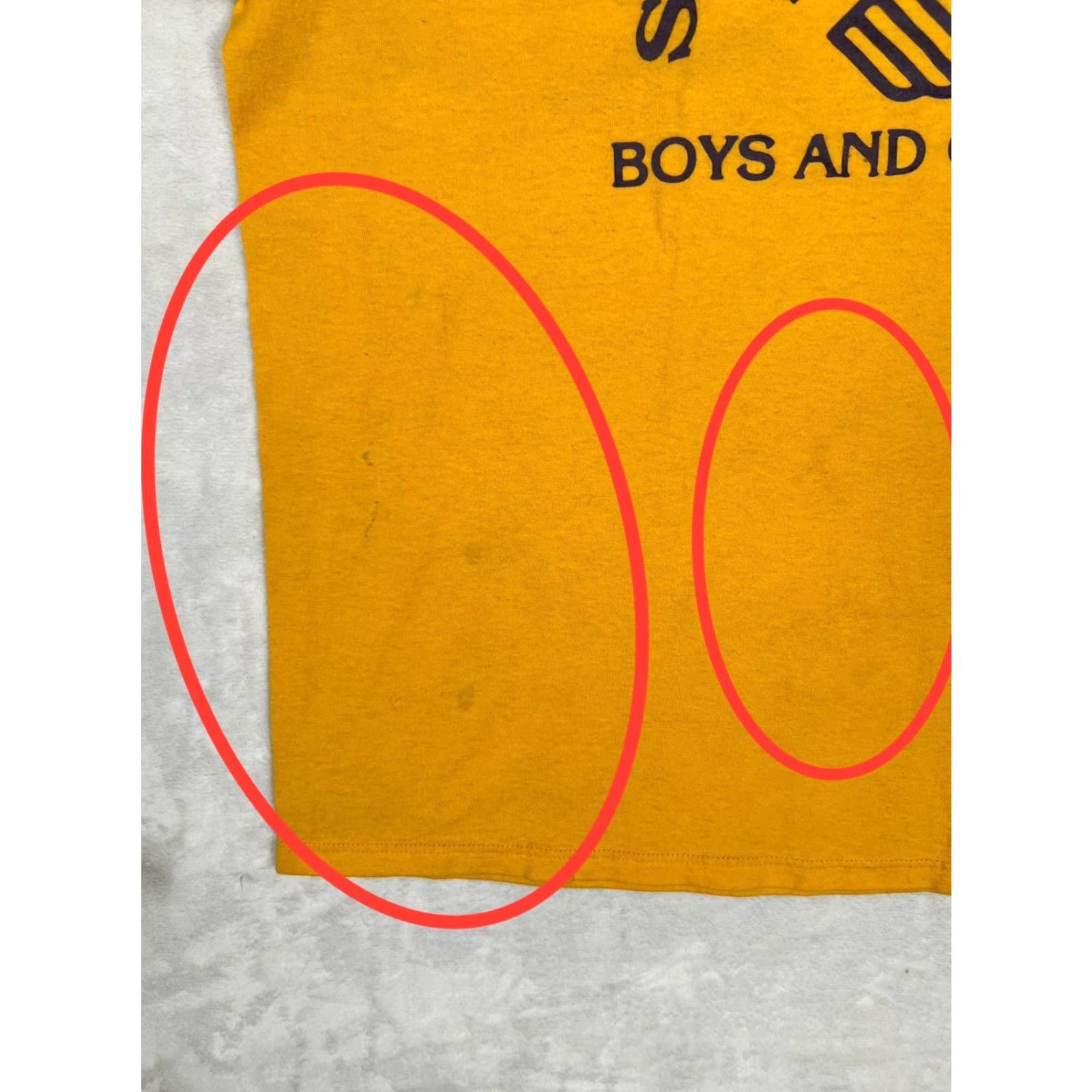 Russell Athletic VINTAGE Russell Athletic Boys & Girls Club T-Shirt Mens Large Gold Shirt Adult Large Gold Russell Athletic USA Made Size US L / EU 52-54 / 3 - 4 Thumbnail