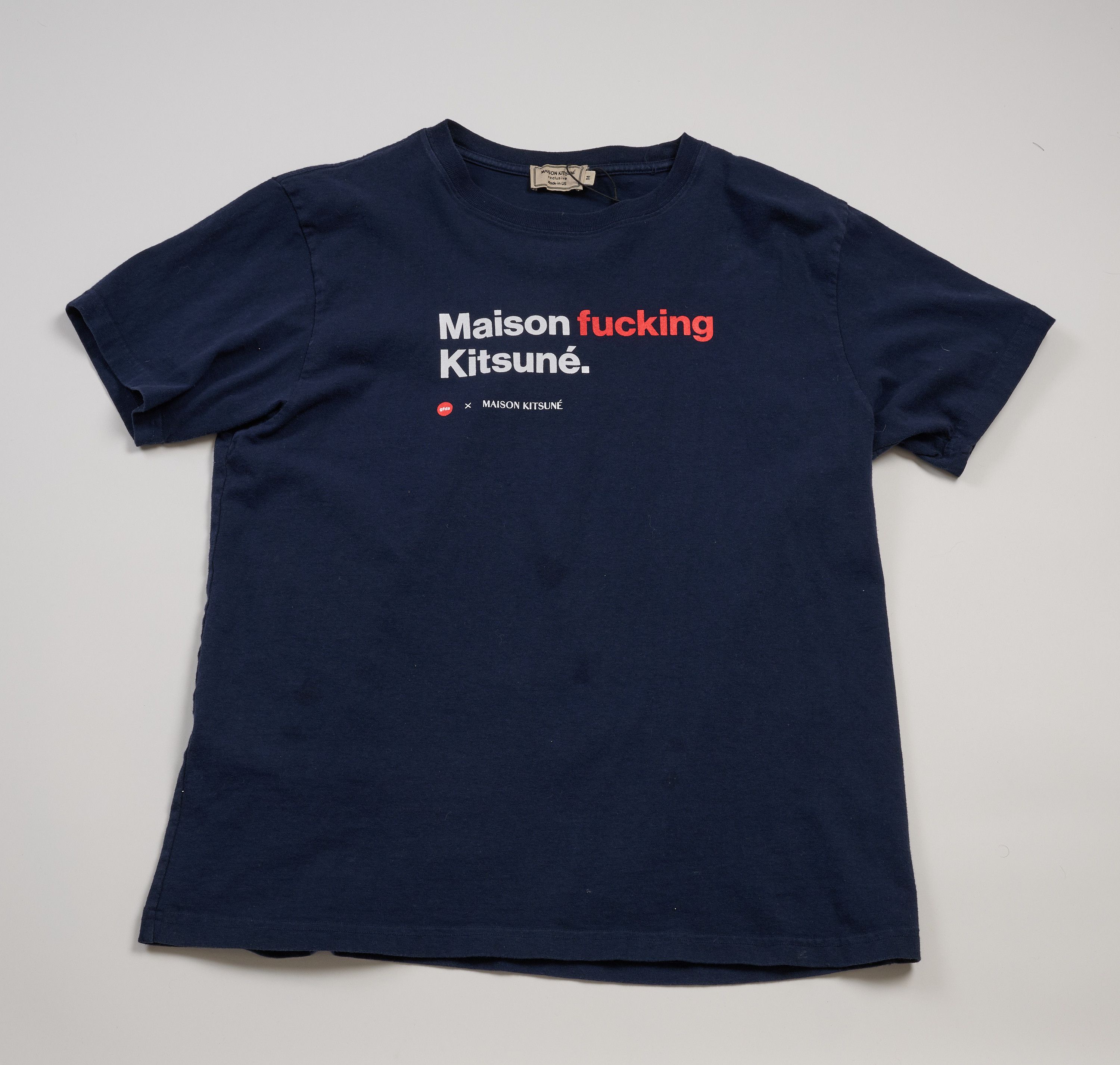 Maison Kitsune Maison Kitsuné x GOLF (GFDA) T-Shirt — Navy — Size M Size US M / EU 48-50 / 2 - 1 Thumbnail