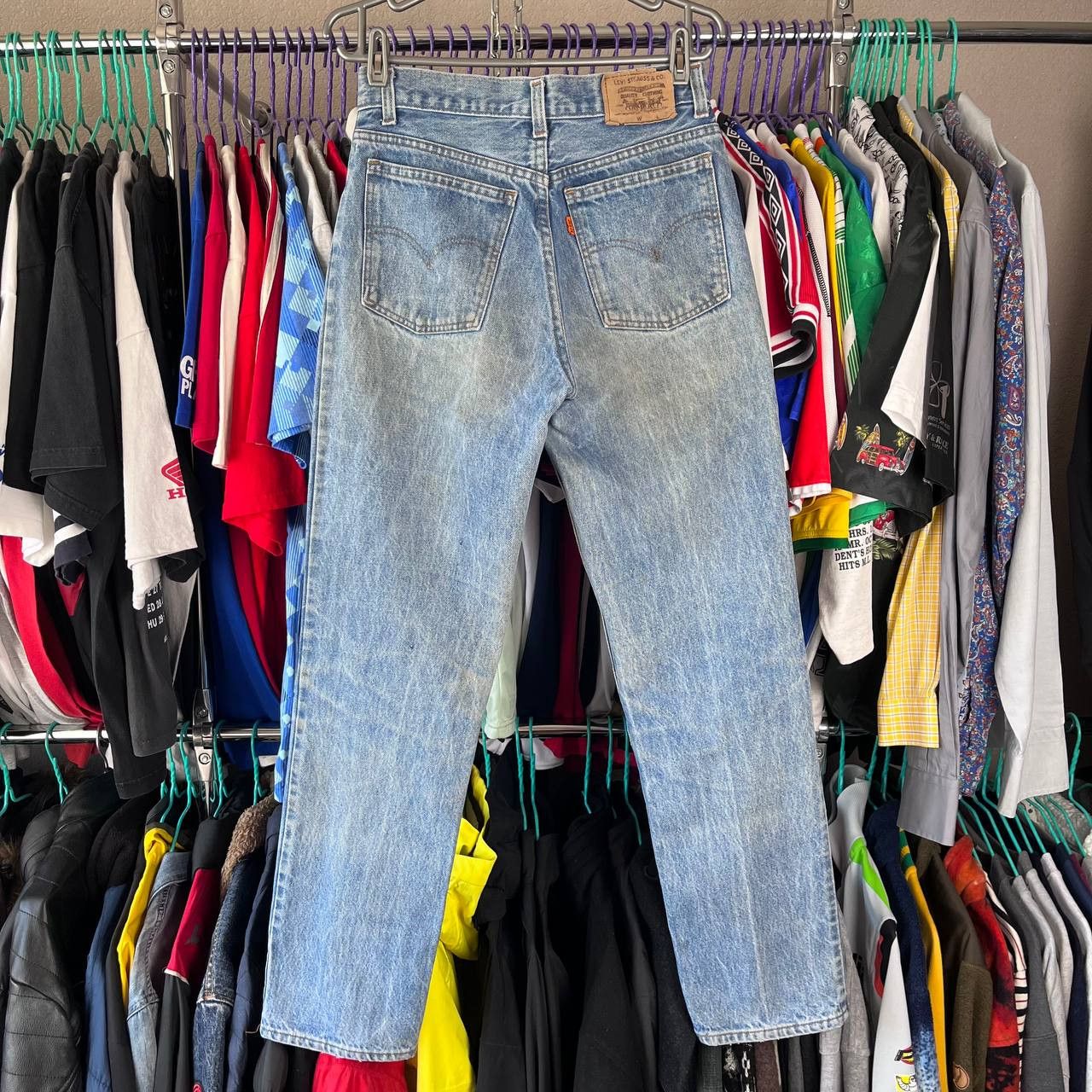 Levi's Vintage 70s Levis 628 Orange Tab Blue Denim Pants Size US 30 / EU 46 - 3 Thumbnail