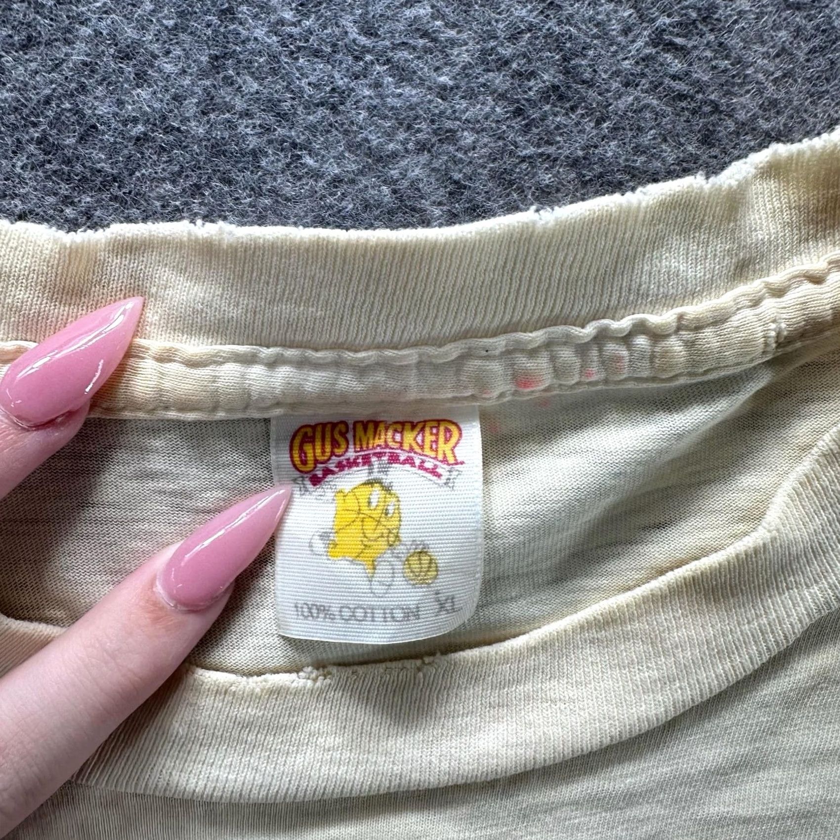 Vintage VINTAGE Gus Macker Shirt XL White Toilet Bowl Champs Graphic Tee 90s Mens Size US XL / EU 56 / 4 - 7 Thumbnail