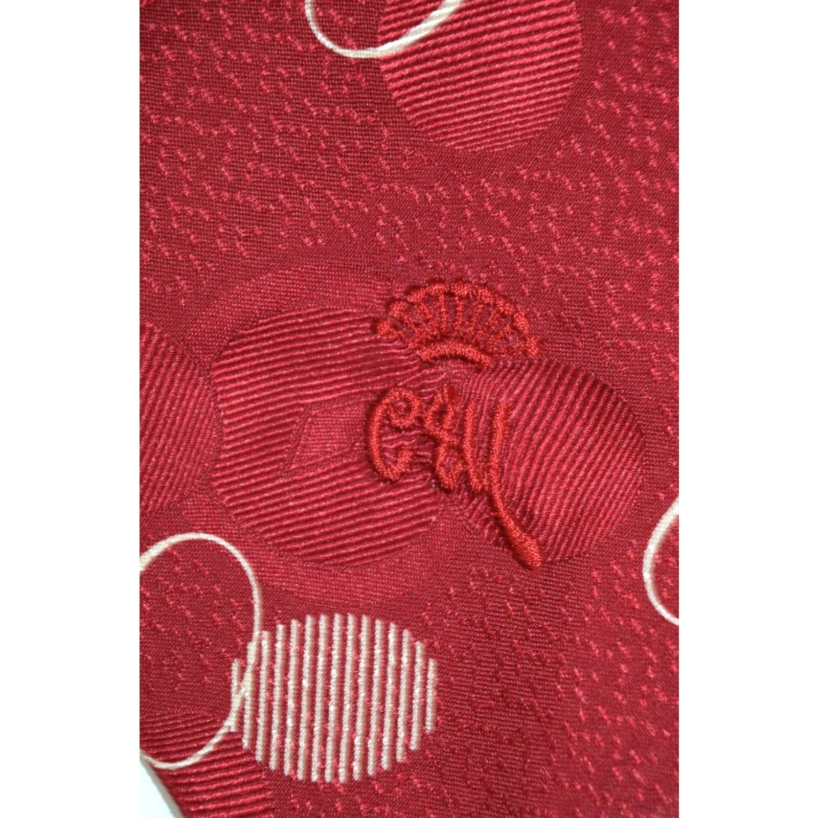 VINTAGE Countess Mara Neck Tie Silk Raspberry White 54.5 x 3.5 Adult Unisex Mod GoGo 50s 60s