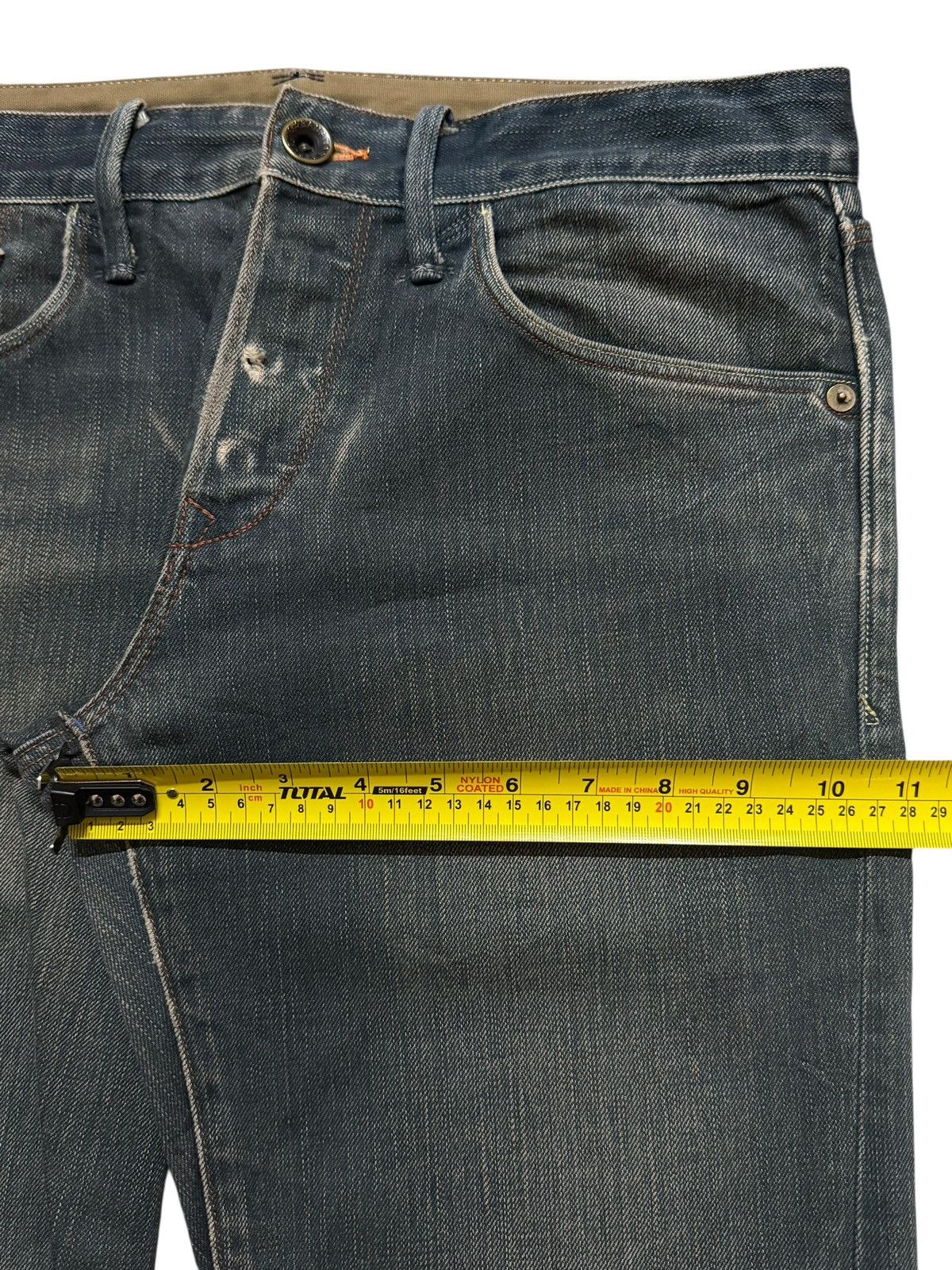 If Six Was Nine Vintage Y2K Japanese Brand Blue Faded Wash Spiral Wide Leg Size US 31 - 11 Thumbnail