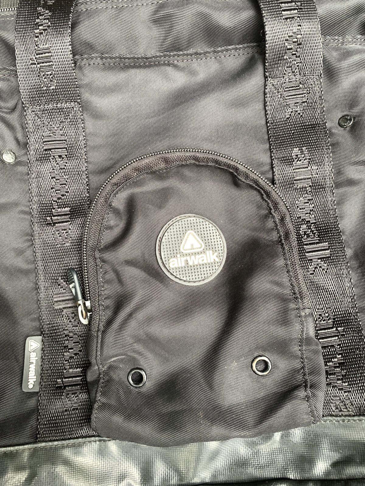 Airwalk 2000s Airwalk Black Outdoor 2 in 1 Pouch Multipocket Bag Size ONE SIZE - 5 Thumbnail
