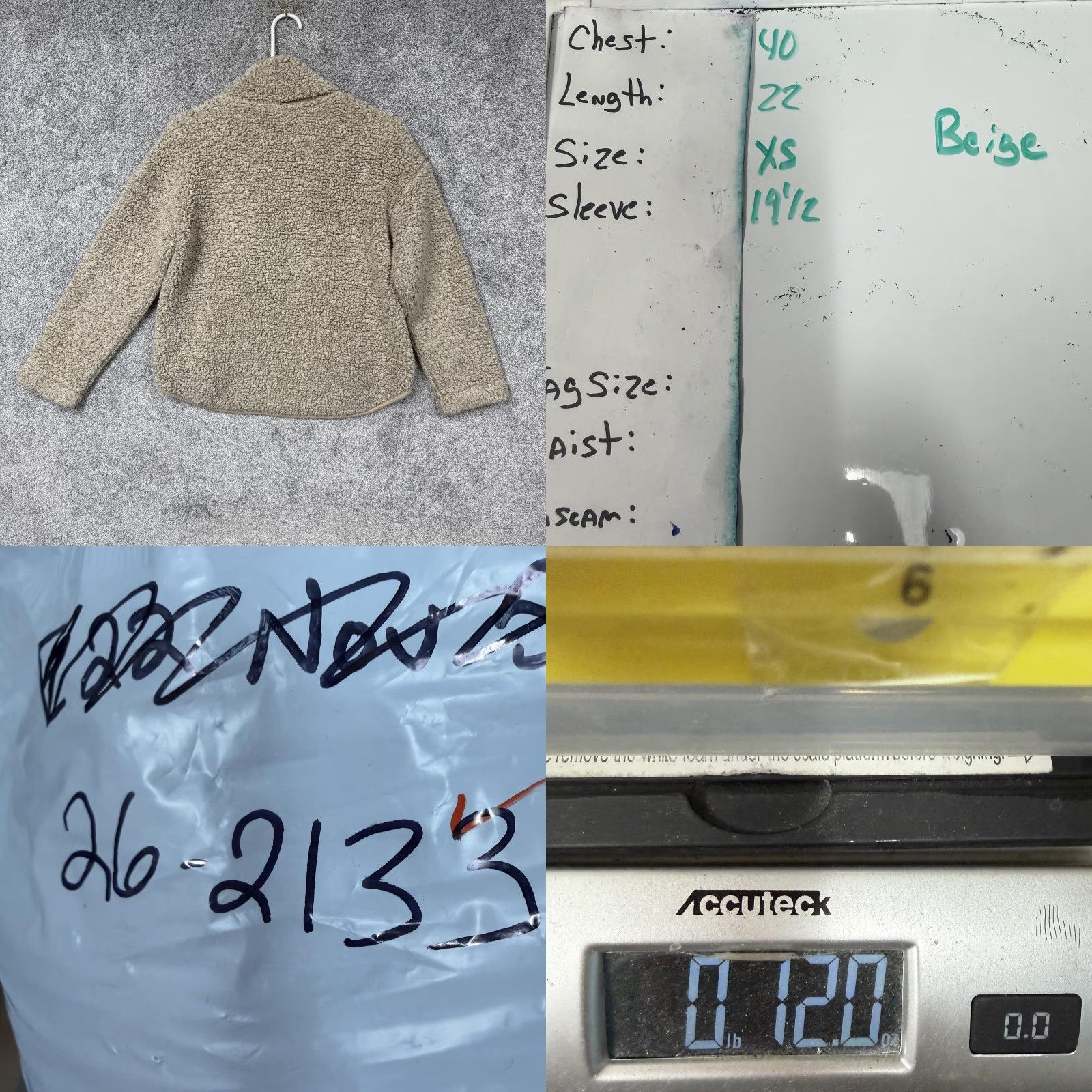 Old Navy Old Navy Jacket Womens XS Beige Sherpa Fleece Zip Gorpcore Outdoorsy Pullover Size XS / US 0-2 / IT 36-38 - 9 Thumbnail