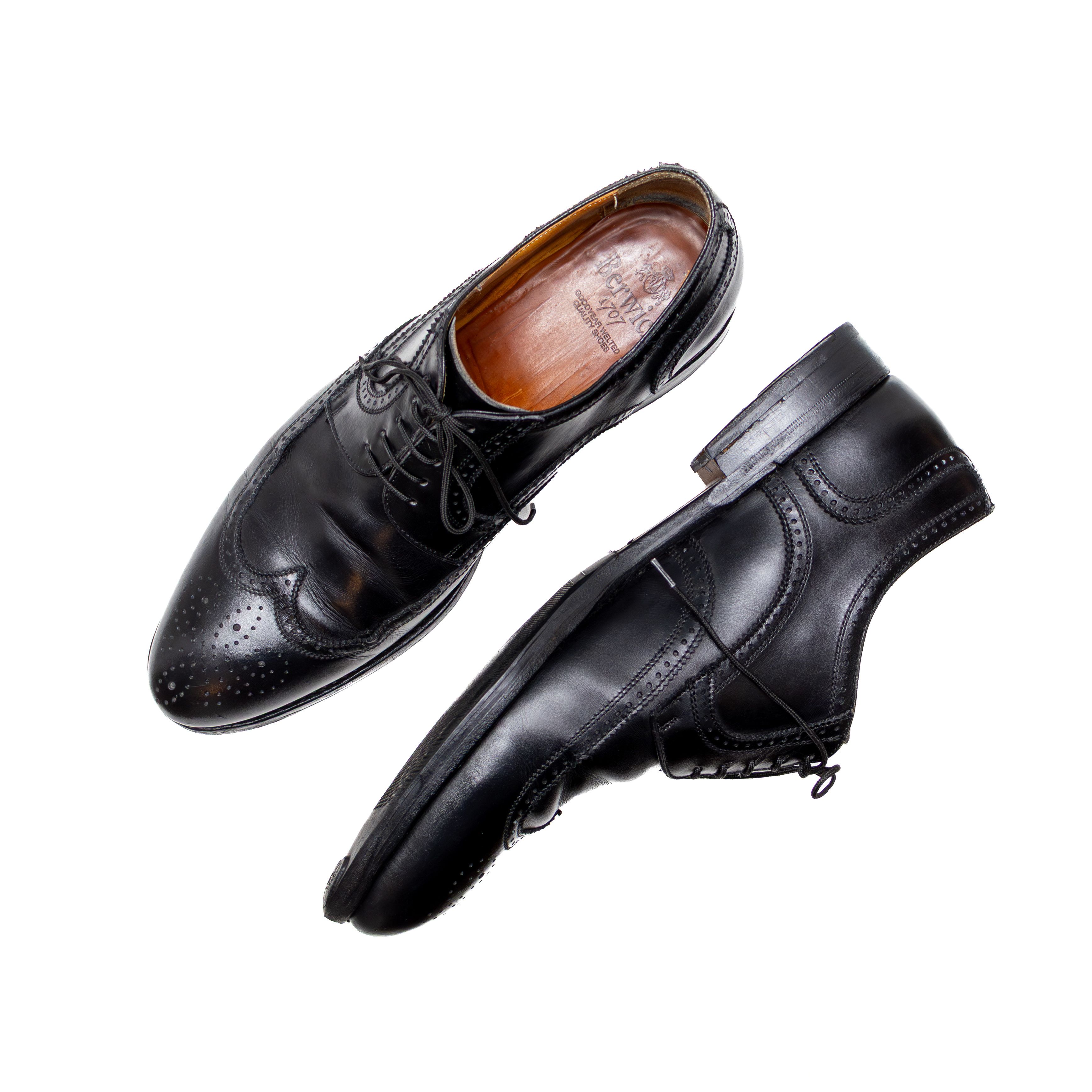 Berwick 1707 Men’s Berwick 1707 Black Leather Brogue Oxford Shoes sz 11 Size US 11 / EU 44 - 8 Thumbnail
