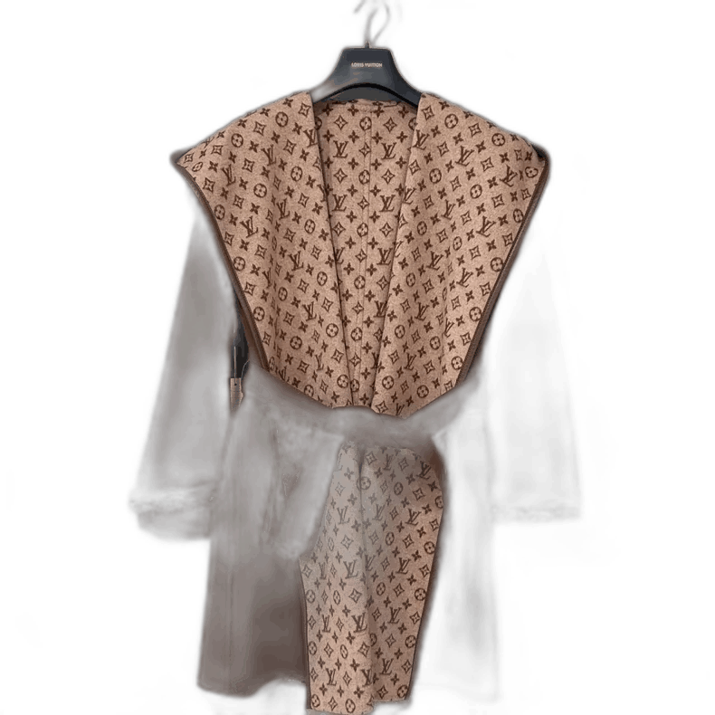 Louis Vuitton New Louis Vuitton Brown Patterned Coat-2506 Size S / US 4 / IT 40 - 1 Thumbnail