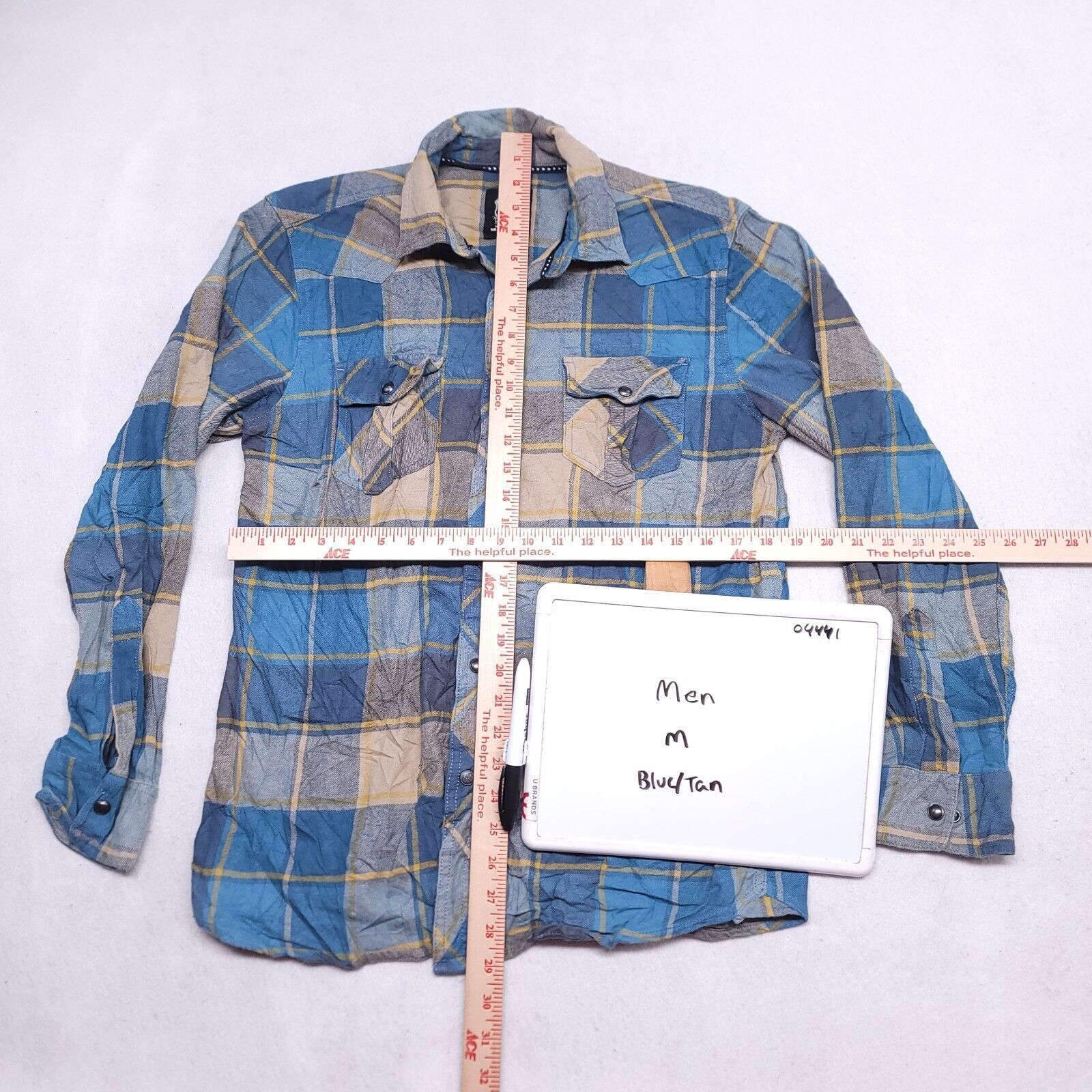 Route 66 Route 66 Gingham Flannel Shirt Mens Size Medium M Blue Size US M / EU 48-50 / 2 - 6 Thumbnail