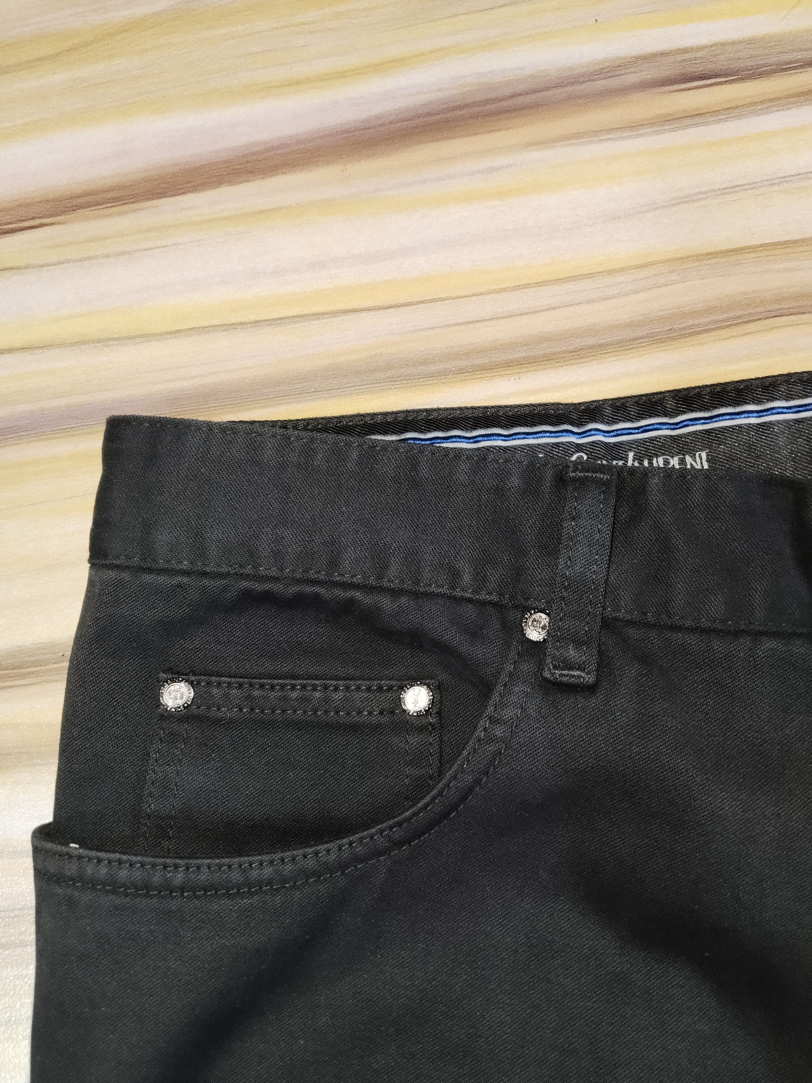 Yves Saint Laurent YVES SAINT LAURENT Black Jeans Size US 34 / EU 50 - 6 Thumbnail