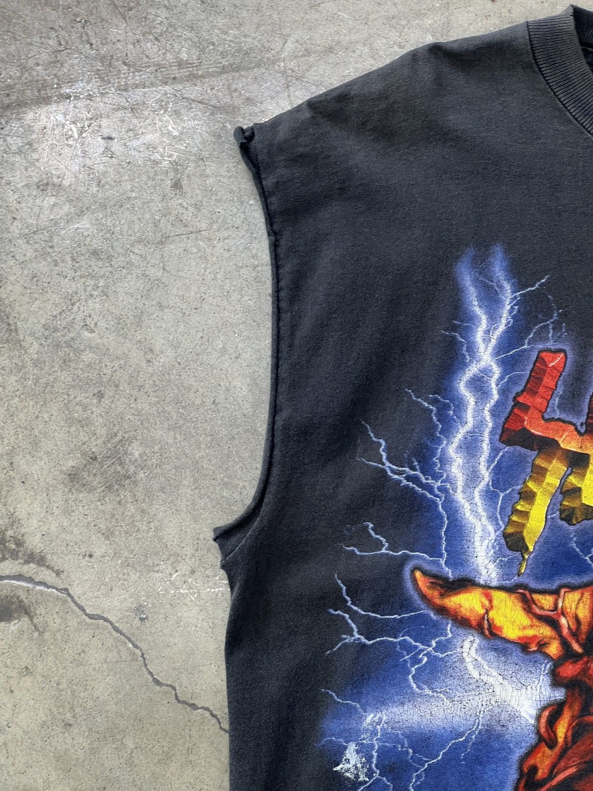 Band Tees Vintage Slayer Diabolus Distressed Tee Cut Sleeve Large Size US L / EU 52-54 / 3 - 6 Thumbnail