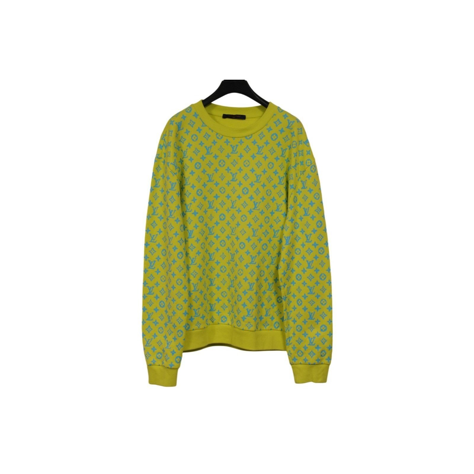 Louis Vuitton Monogram Sweater Neon Yellow Size US L / EU 52-54 / 3 - 11 Thumbnail