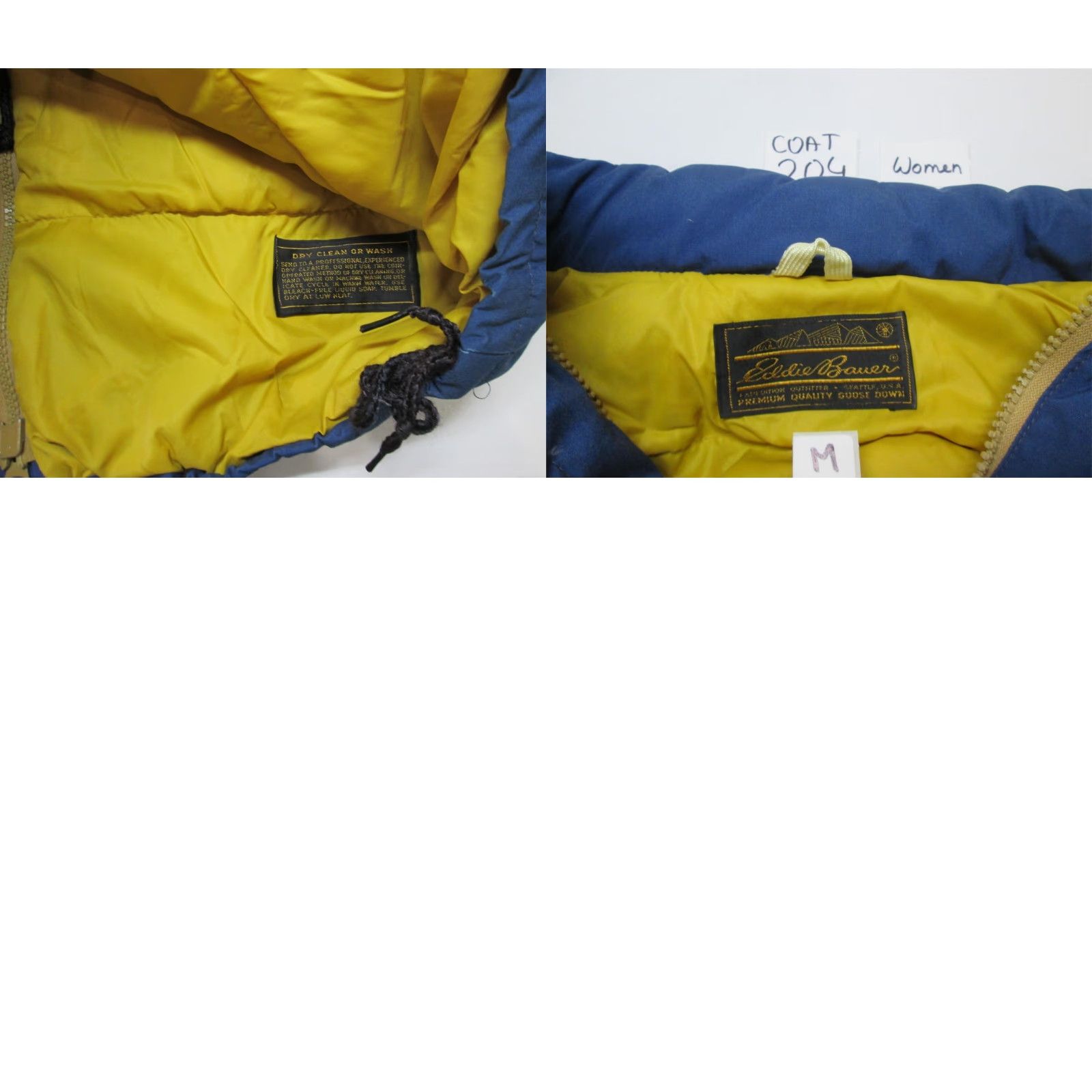 Eddie Bauer Eddie Bauer Womens Parka Jacket Blue Goose Down Insulated Vintage M Size Pockets Solid Down Regular Sleeve Long Wool? Size M / US 6-8 / IT 42-44 - 8 Thumbnail