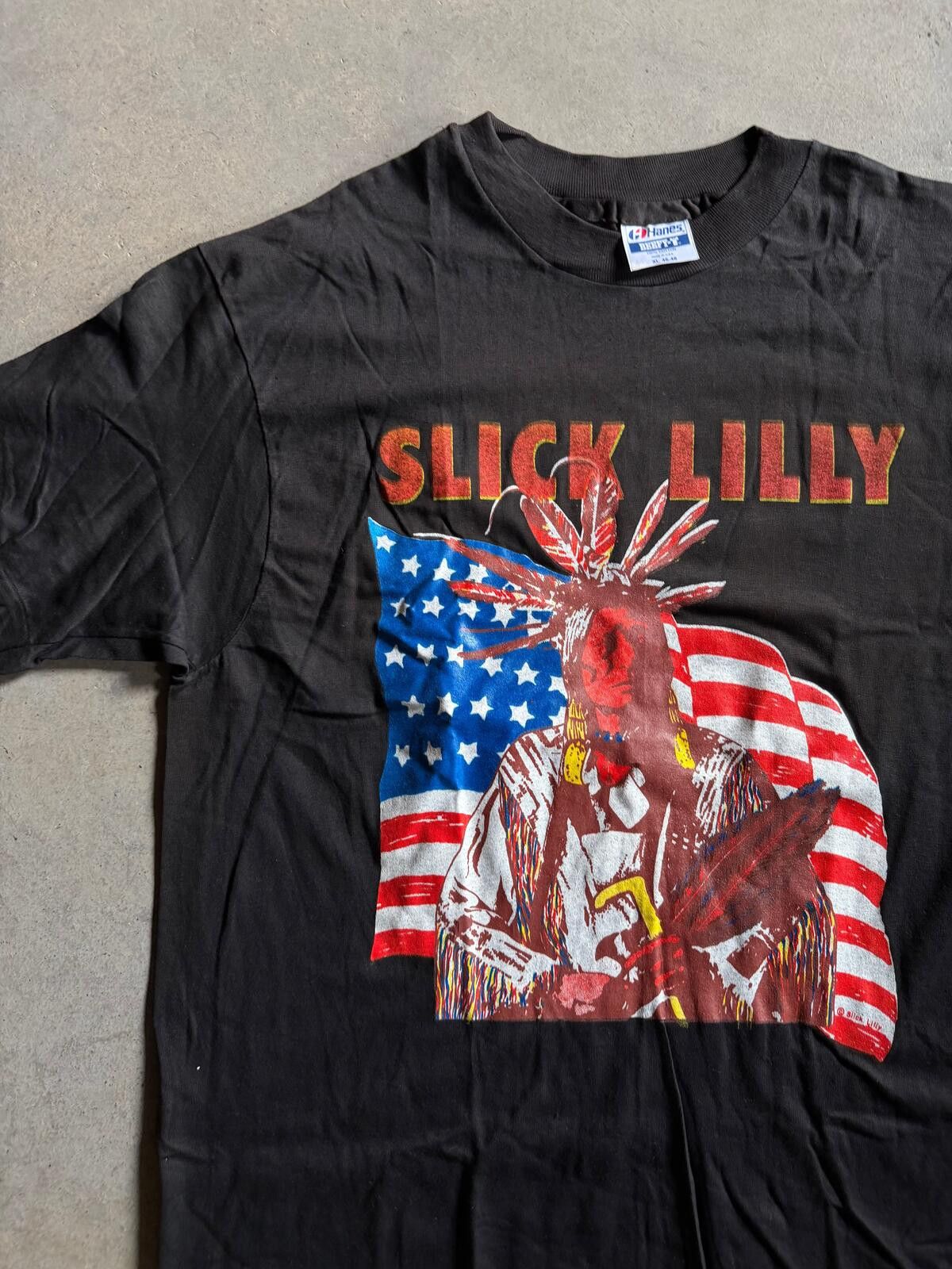 Other VTG Slick Lilly World Tour Native American Tee Sz L/XL Size US L / EU 52-54 / 3 - 3 Thumbnail