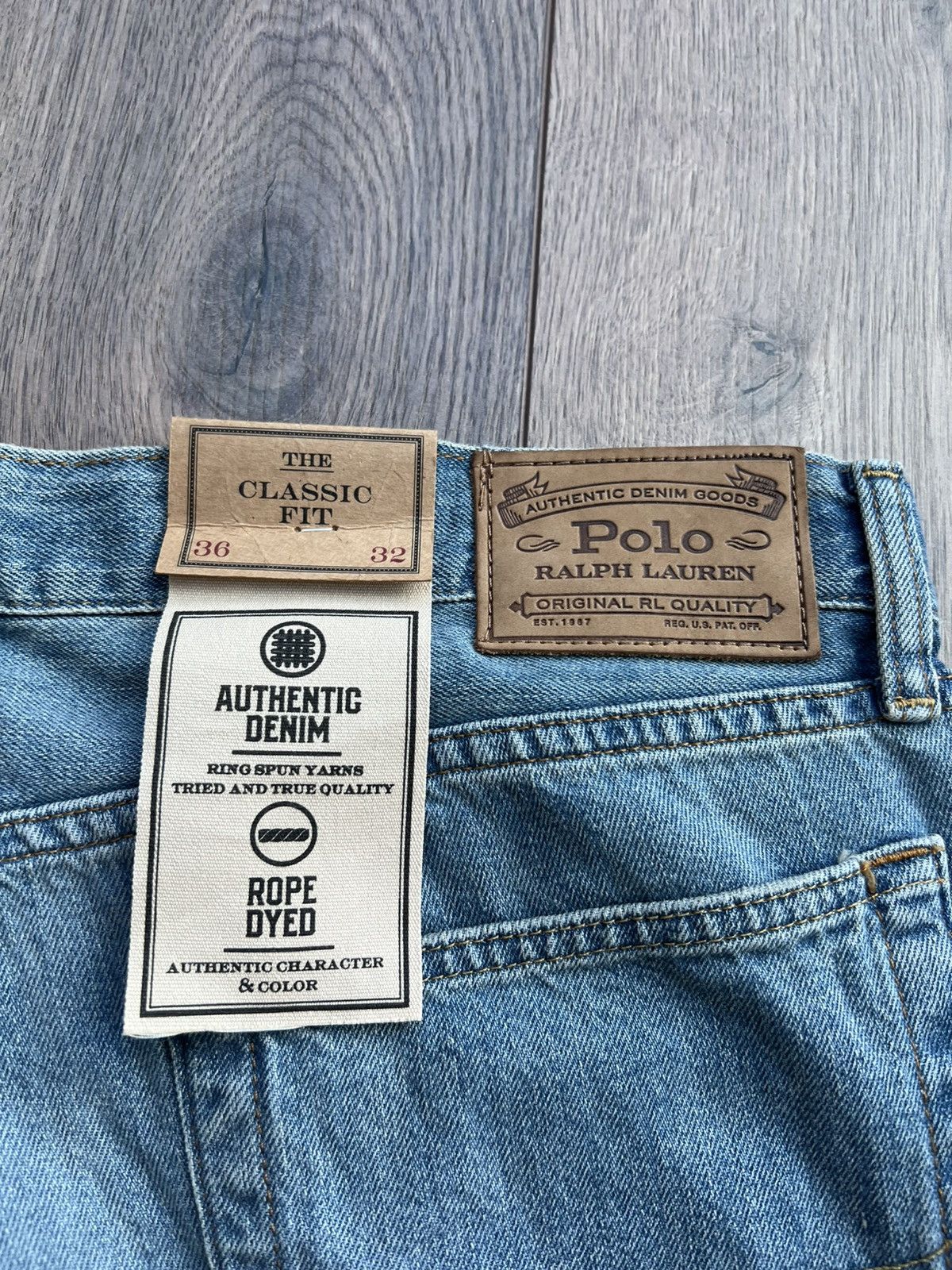 Polo Ralph Lauren Polo Ralph Lauren Classic Fit Denim Jeans 36x32 Size US 36 / EU 52 - 4 Thumbnail