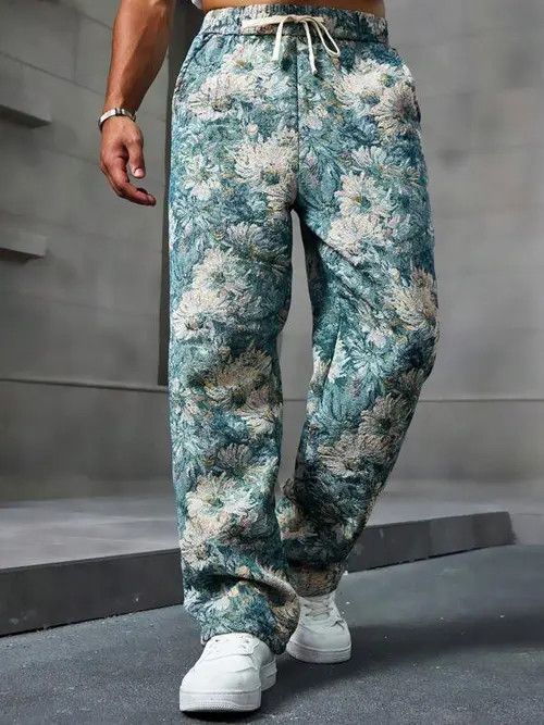 Japanese Brand Horiko x Ayase Floral pattern Artistic pants drip Size US 34 / EU 50 - 5 Thumbnail