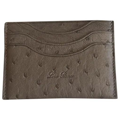 Loro Piana o1v3rcll0525 Size: OS / Leather Card Holder in Brown Size ONE SIZE - 1 Thumbnail