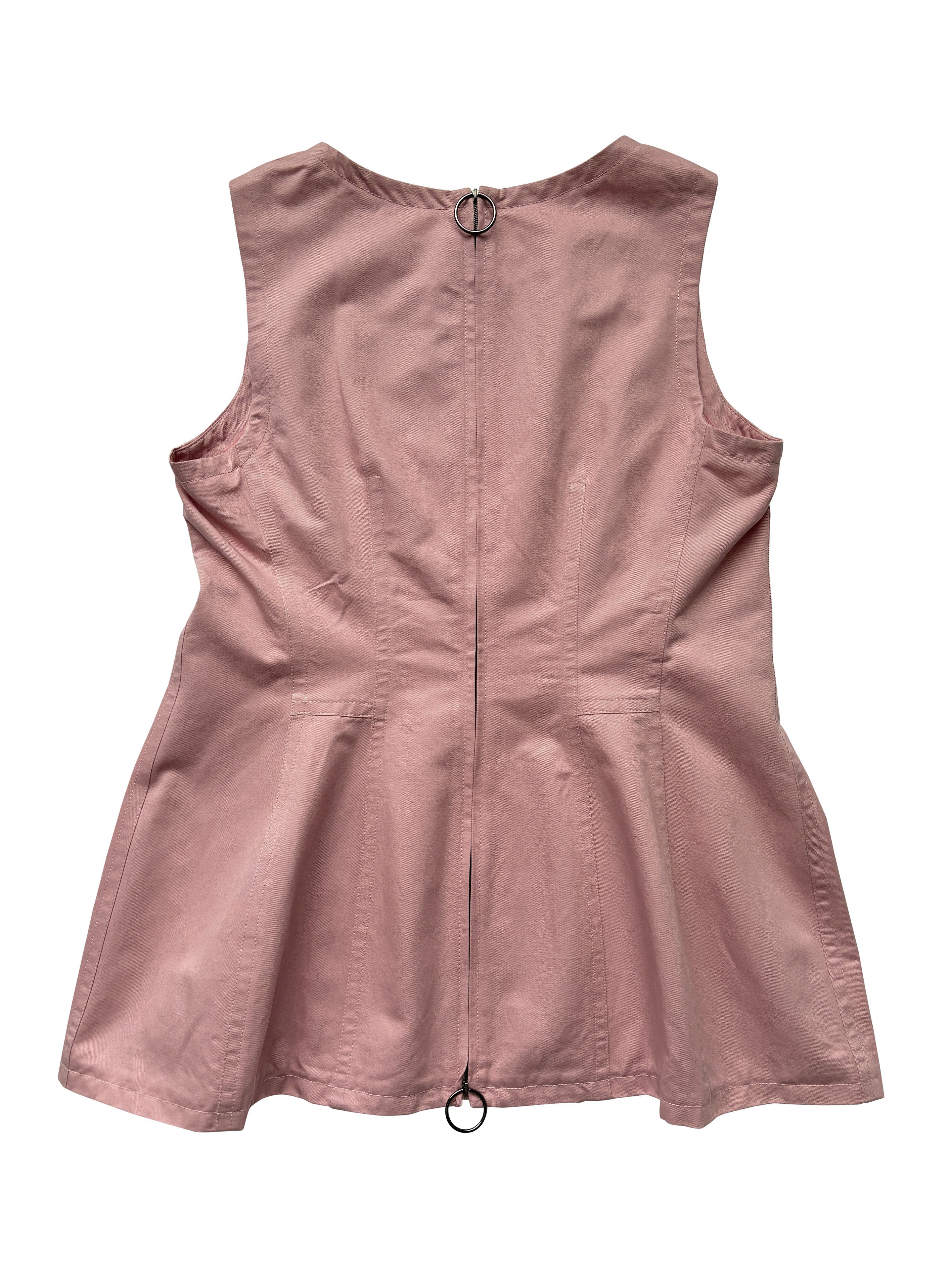 Marni ⚡️QUICK SALE⚡️Marni Pink Flared Tank Top with Back Zipper Size XL / US 12-14 / IT 48-50 - 2 Thumbnail