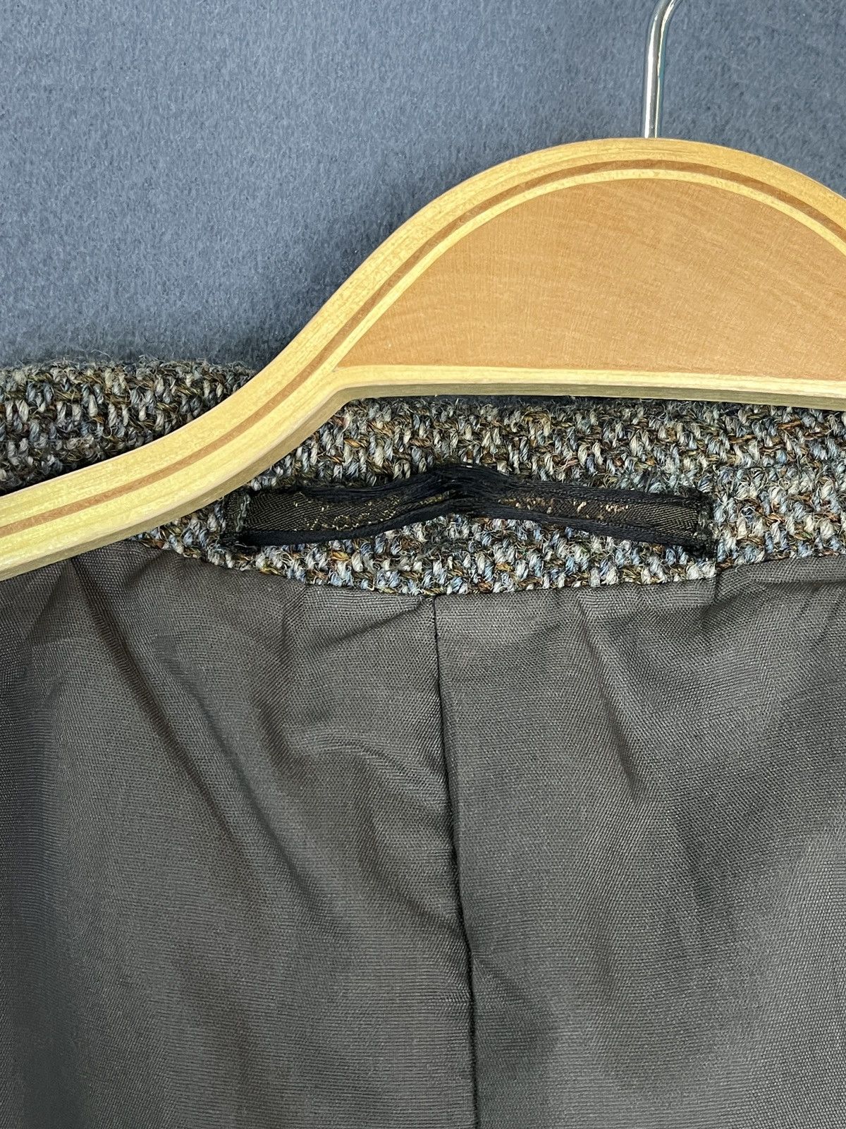 Harris Tweed × Vintage Vintage Made in Britain Wool Blazer Harris Tweed Handwoven Size 44R - 8 Thumbnail